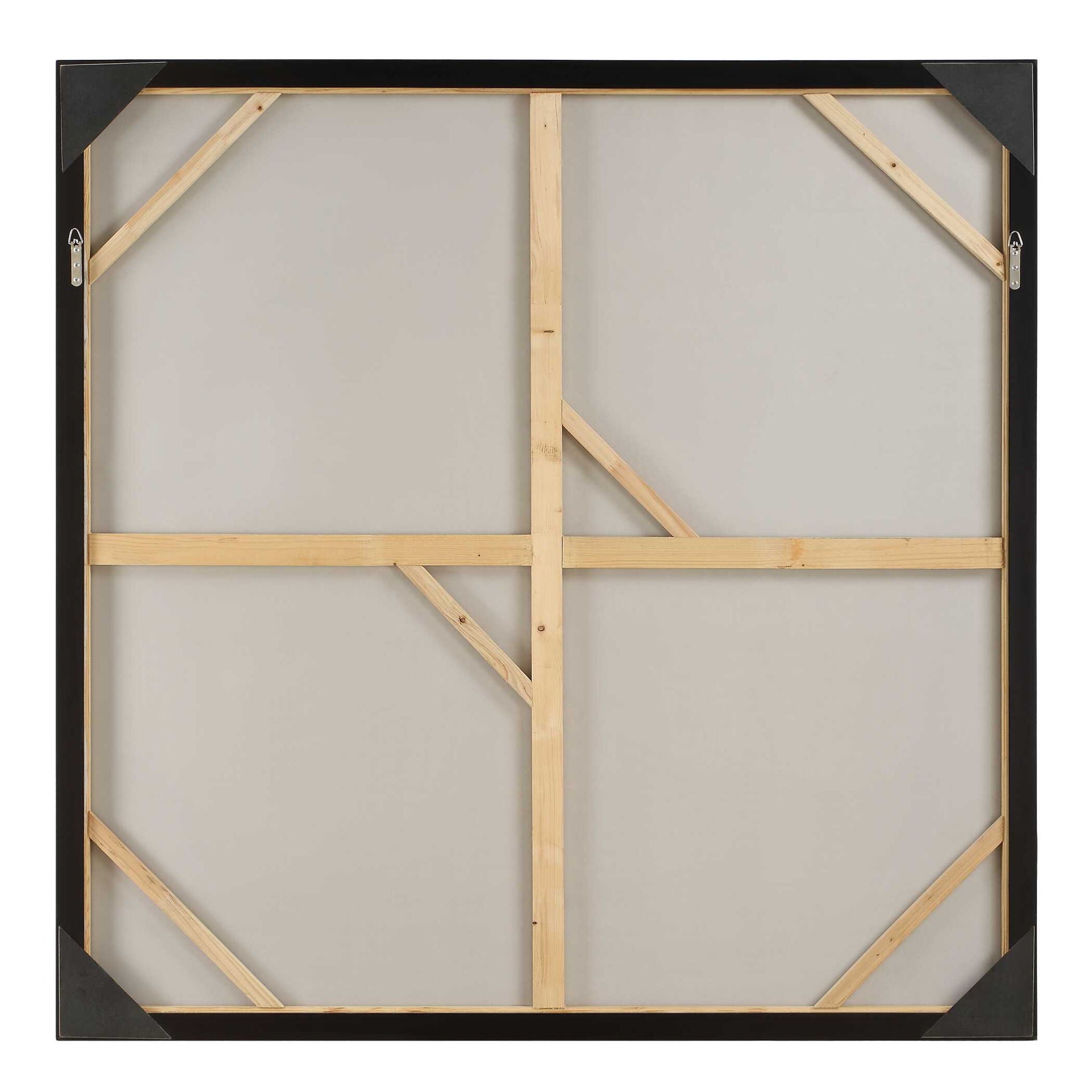 Out Of Focus - Framed Abstract Art - Gold / Gray / White / Woodtone