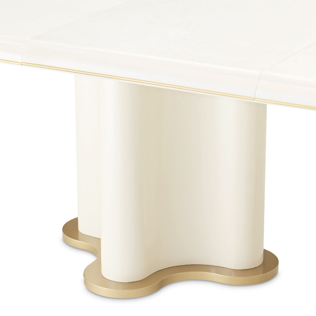 La Terrazza - Double Pedestal Dining Table - Creamy Pearl