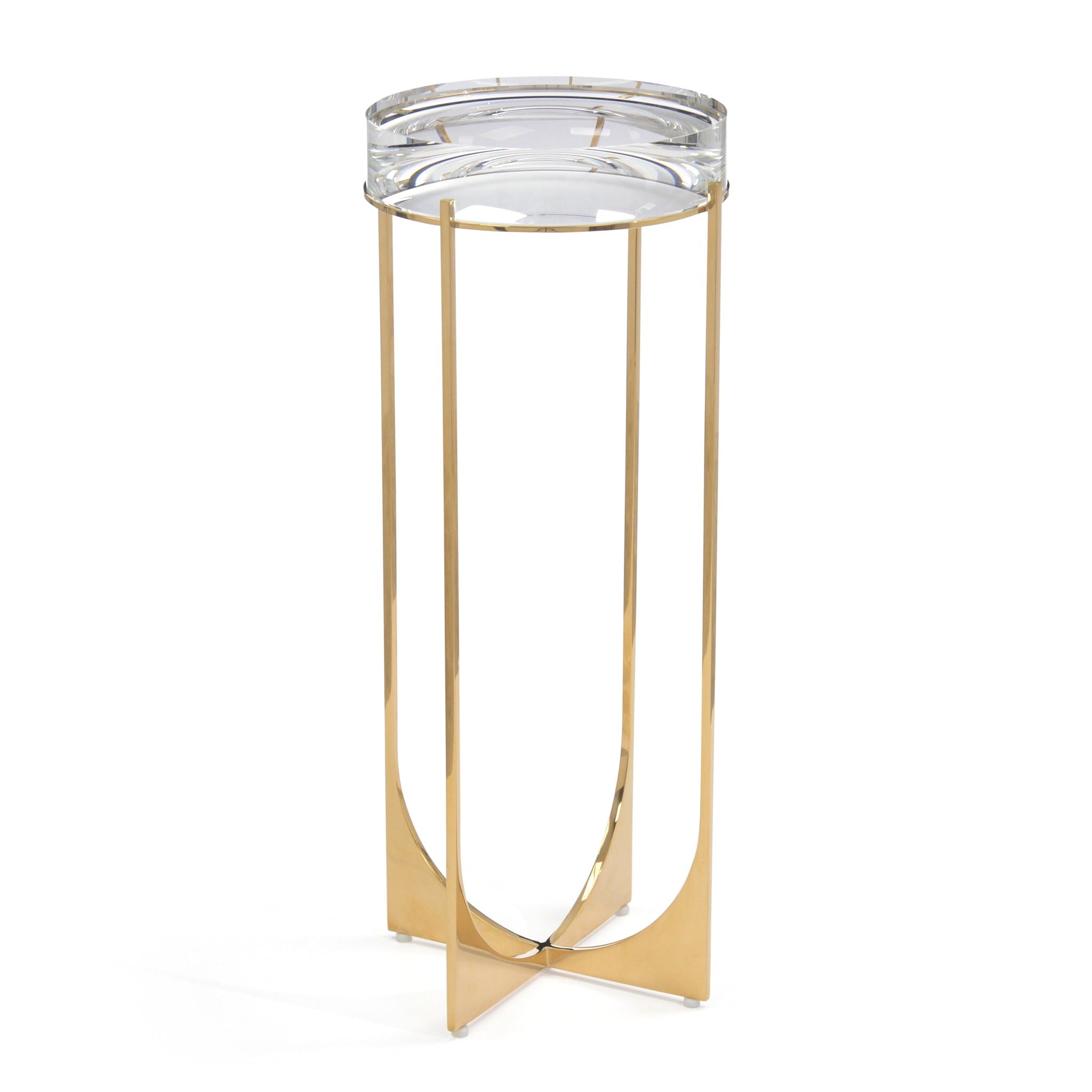 Svelte Martini Table II, Brass