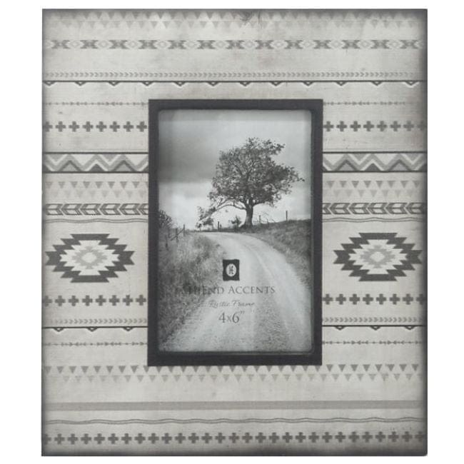 Free Spirit - 4" x 6" Aztec Picture Frame 4 Per Carton - Gray