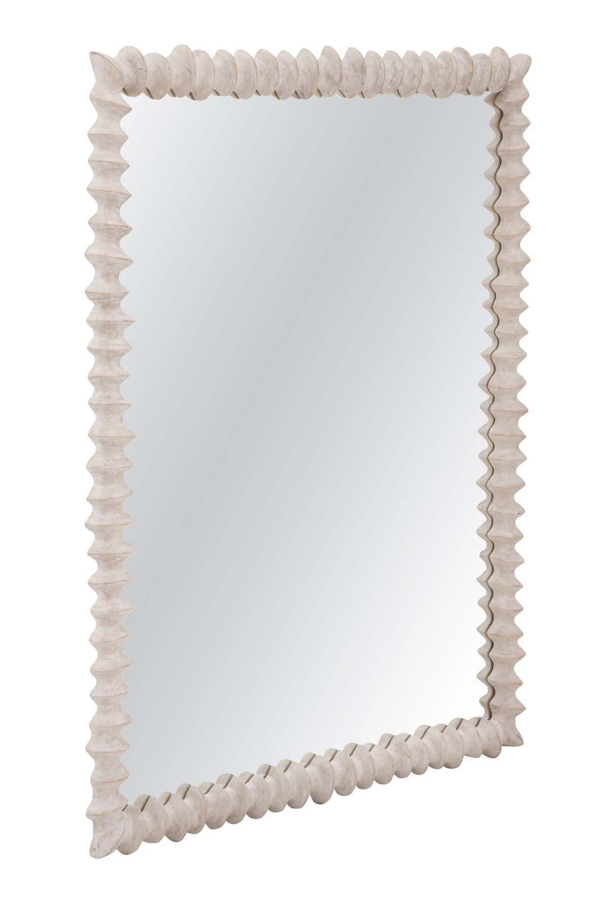 Churchill - Wall Mirror - Distressed White