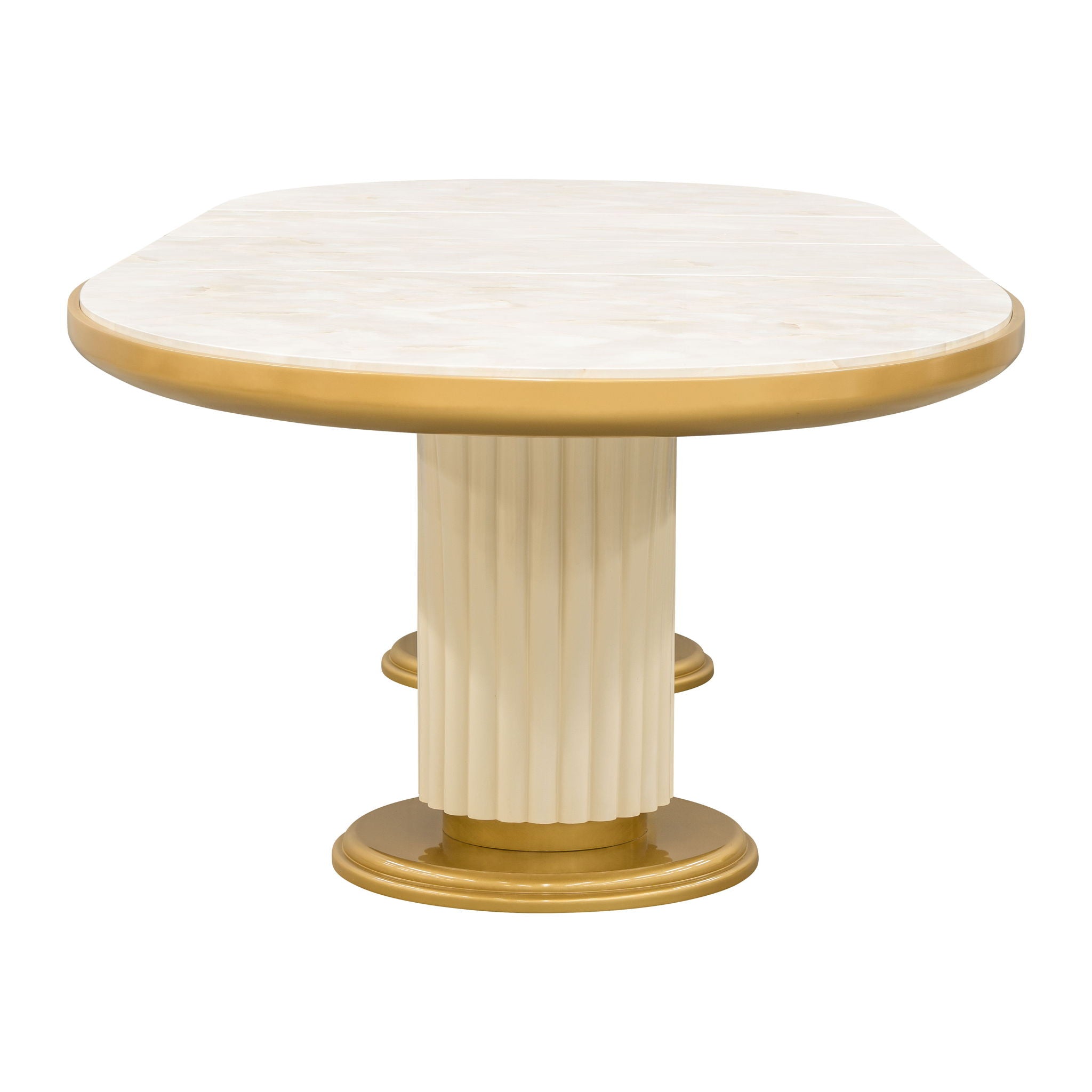 Scotts Square - Oval Dining Table - Light Champagne