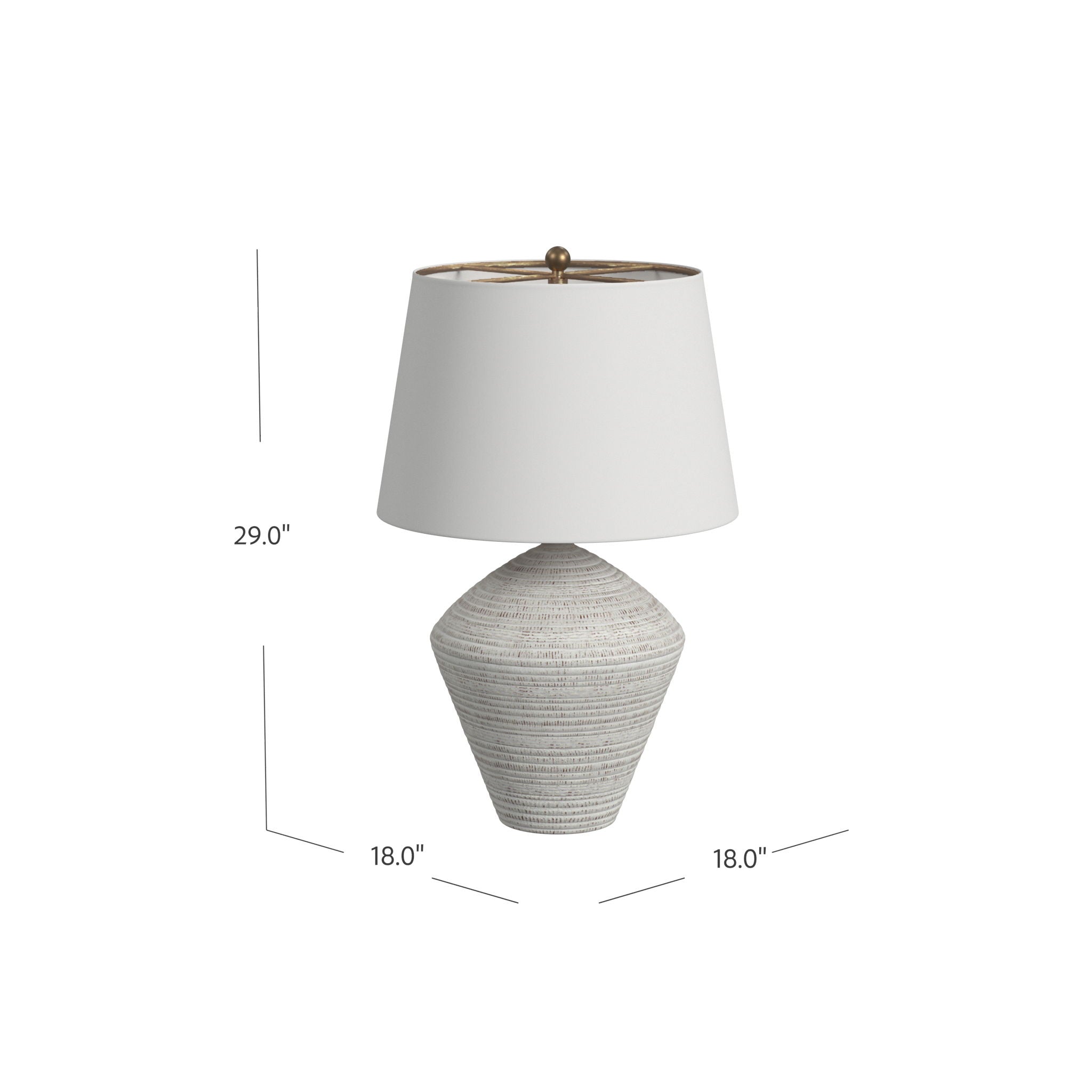 Eclipse - Table Lamp - Textured White