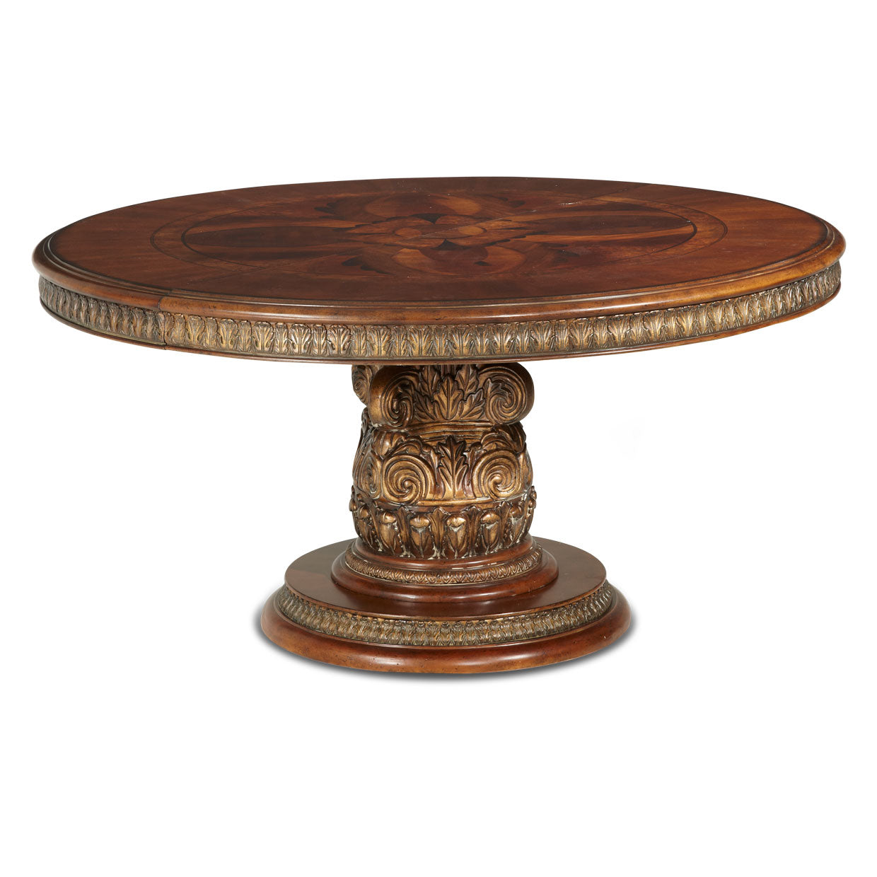Villa Valencia Round Dining Table - Classic Chestnut