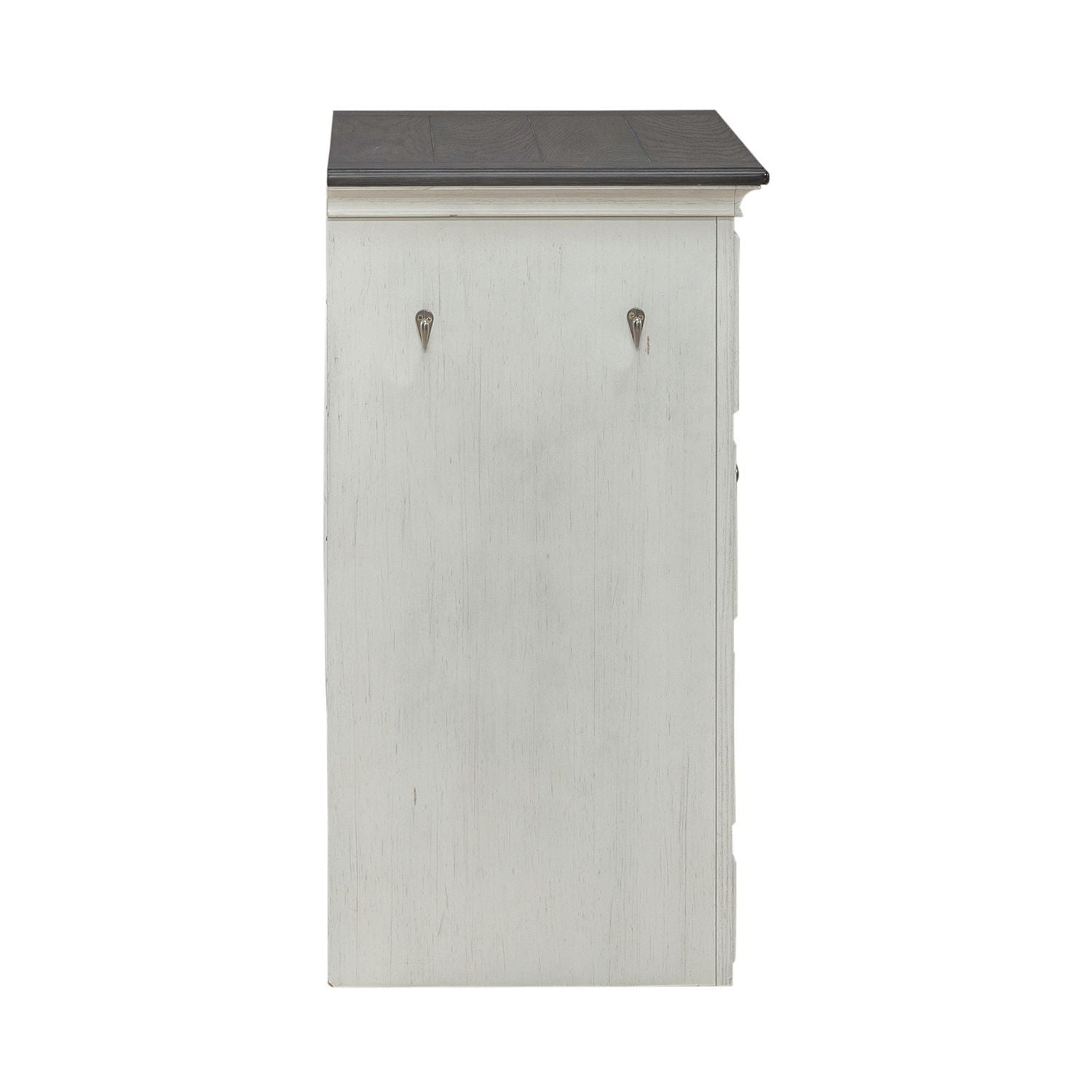 Allyson Park - Pet Feeder - Wirebrushed White / Charcoal