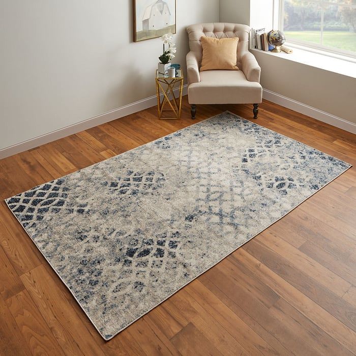 CAMELLIA Collection - 39KGF Ivory/Blue