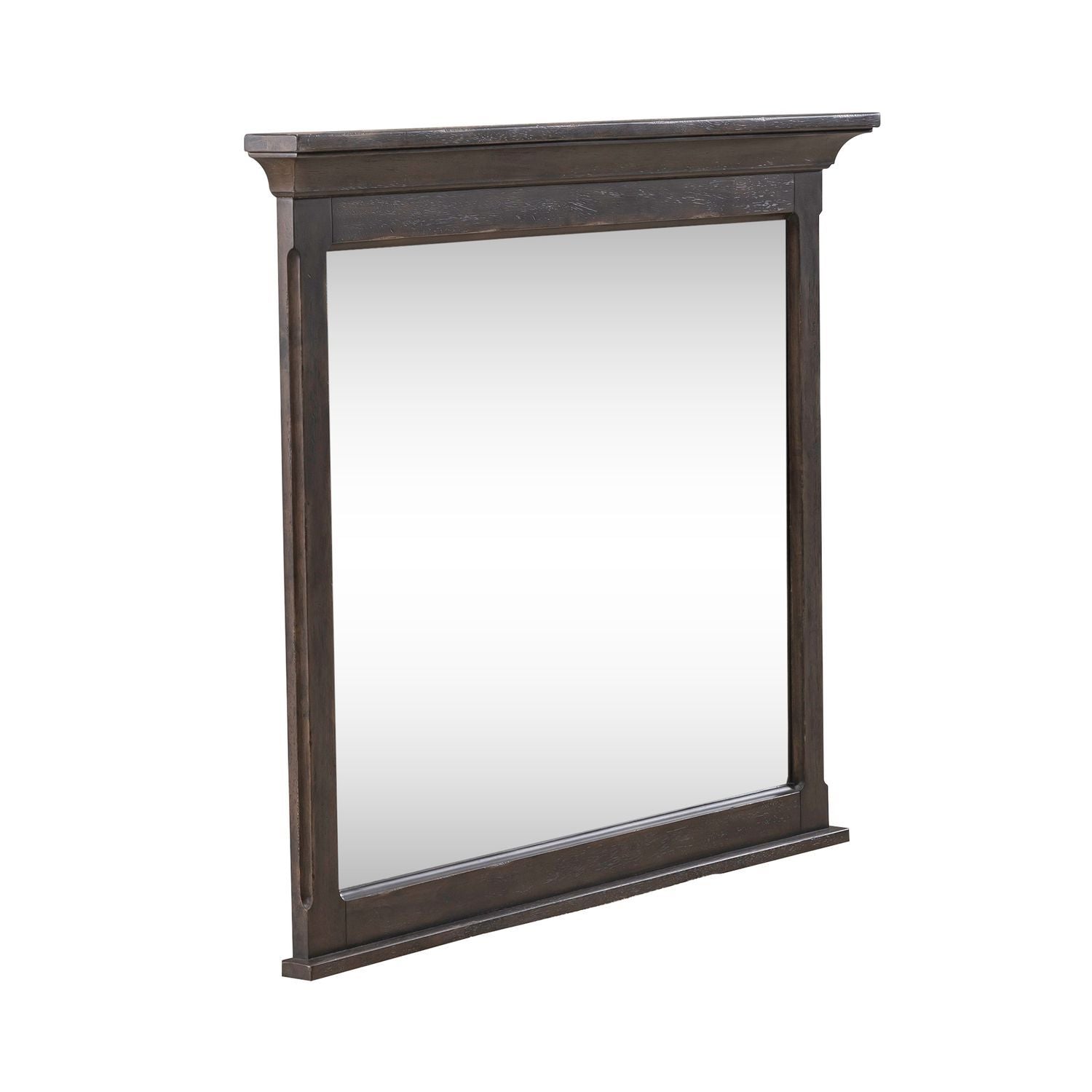 Paradise Valley - Landscape Mirror - Saddle Brown