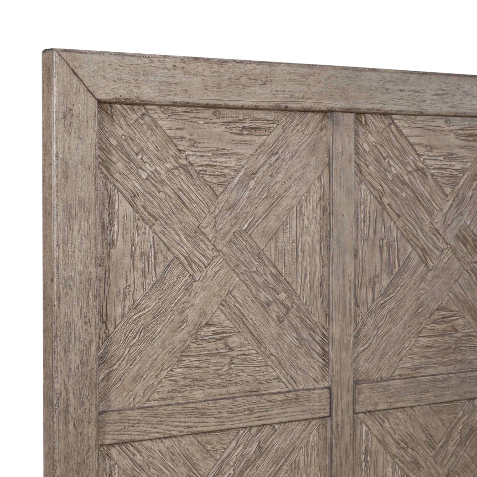 Skyview Lodge - King Panel Headboard - Cobblestone