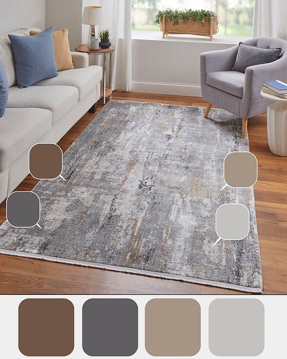 CADIZ Collection - 3887F Ivory/Gray