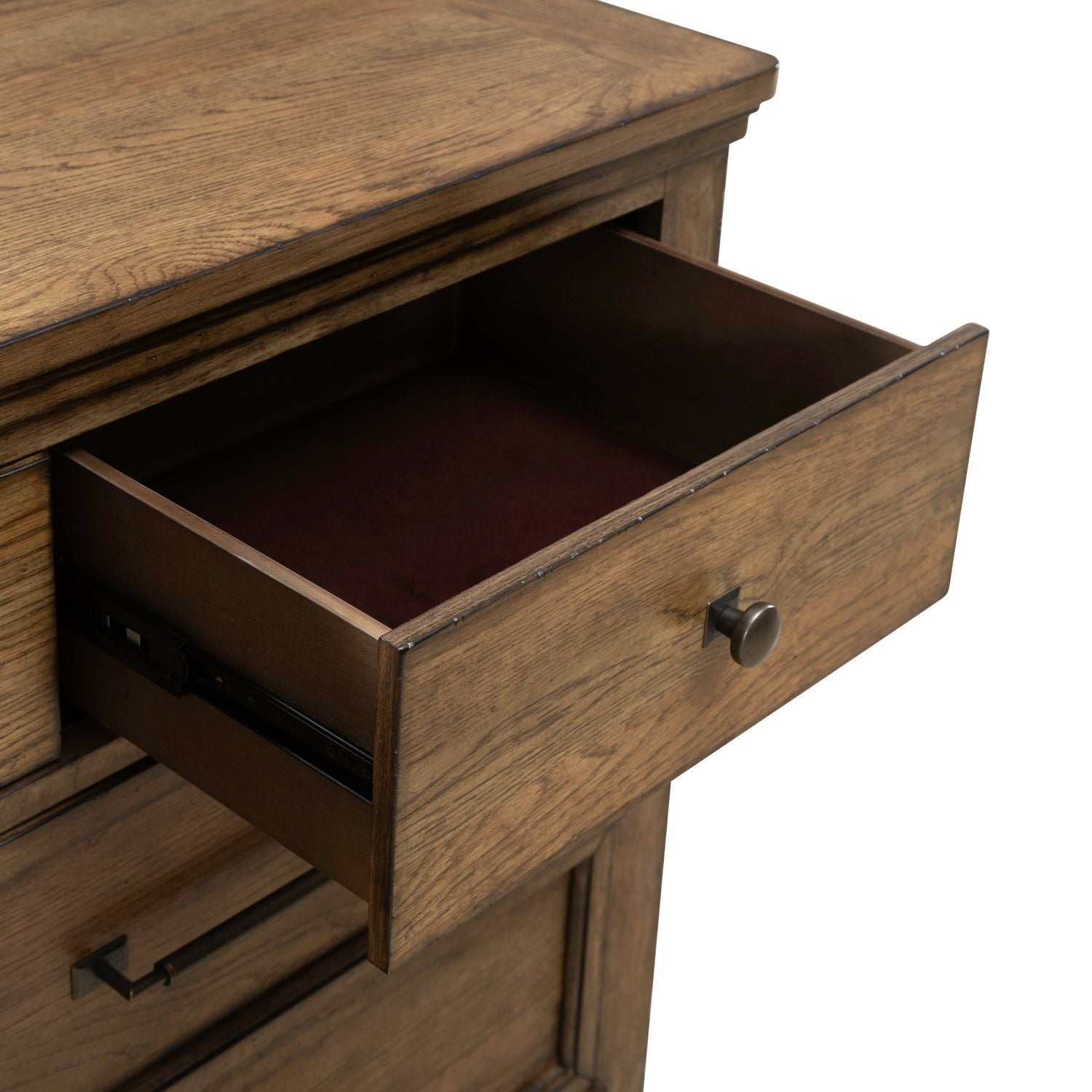 Carolina Park - 7 Drawer Dresser - Amber Brown