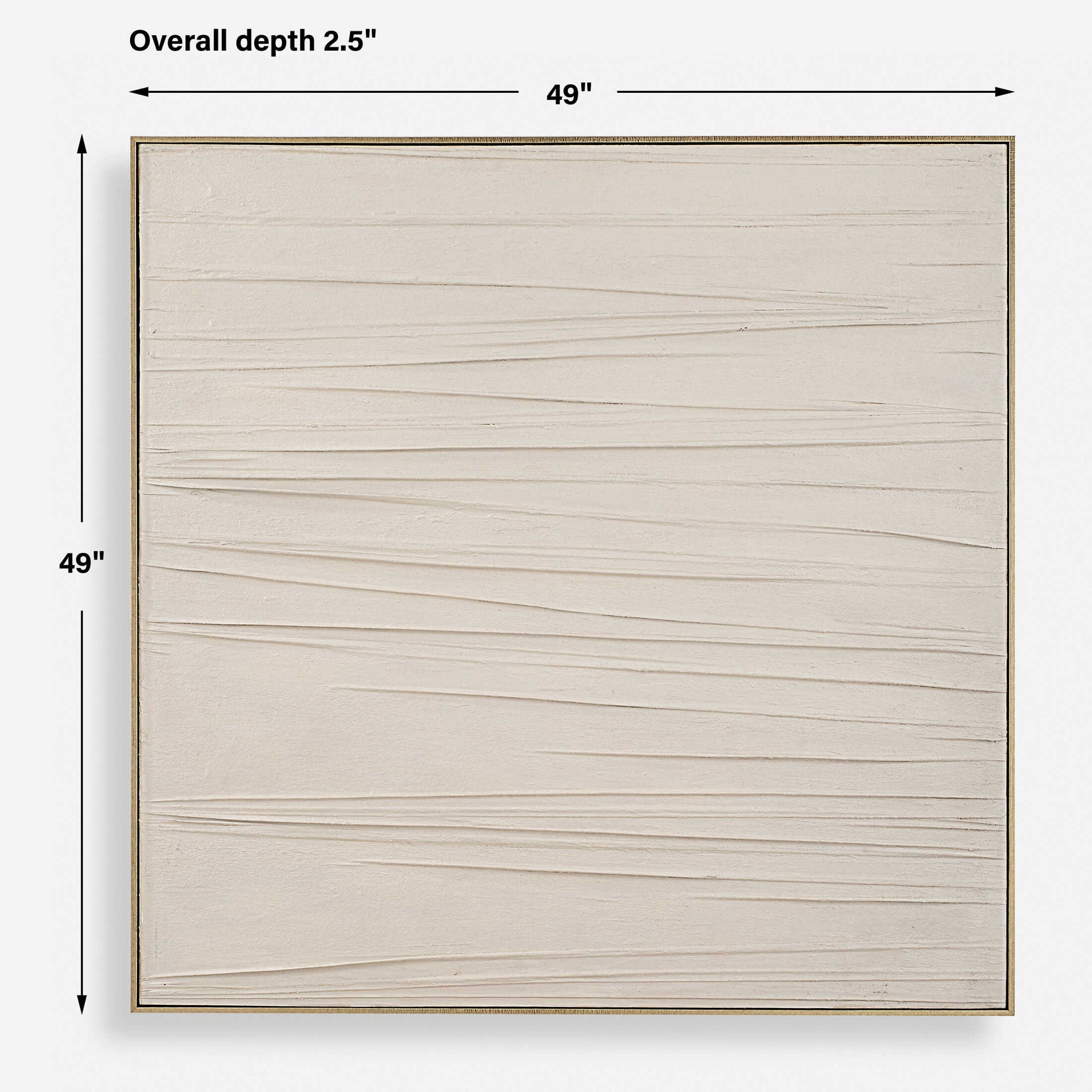 Walking The Line - Minimalist Canvas Art - Gray
