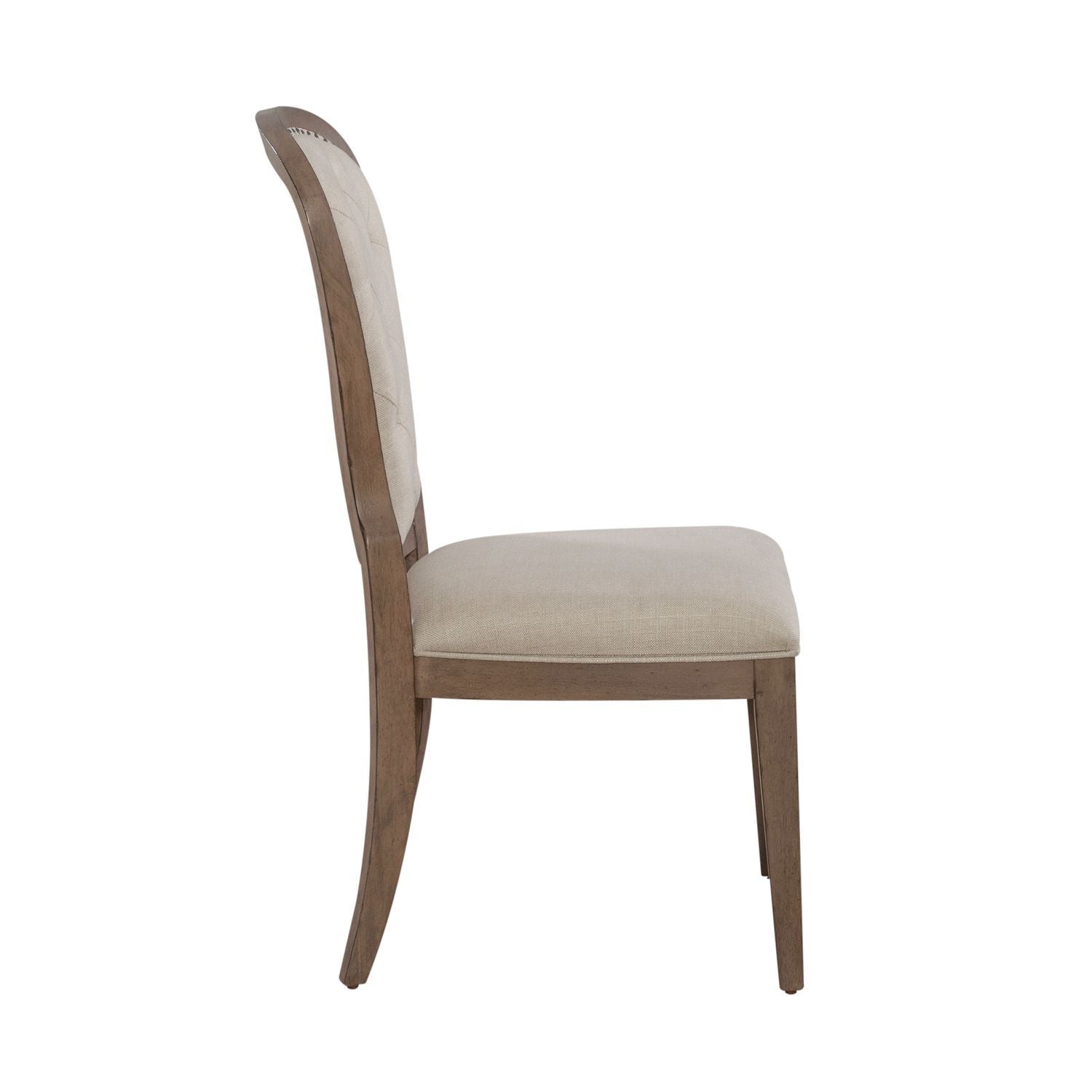 Americana Farmhouse - Upholstered Tufted Back Side Chair