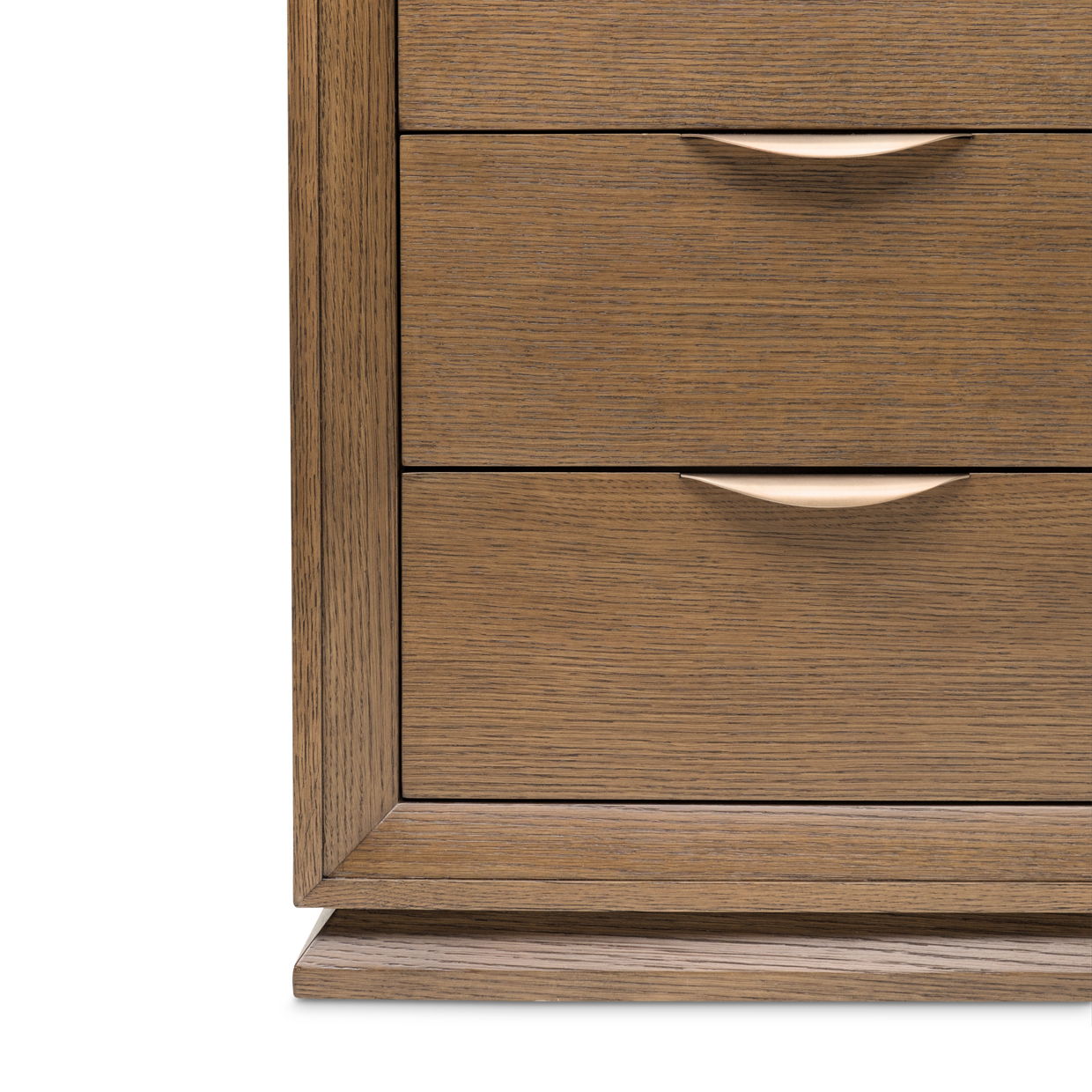 Portrait - 5-Drawer Chest With LED Lights - Sienna Brown