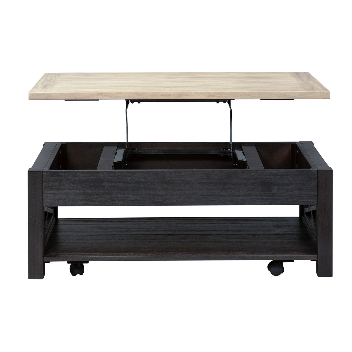 Heatherbrook - Lift Top Cocktail Table - Charcoal & Ash