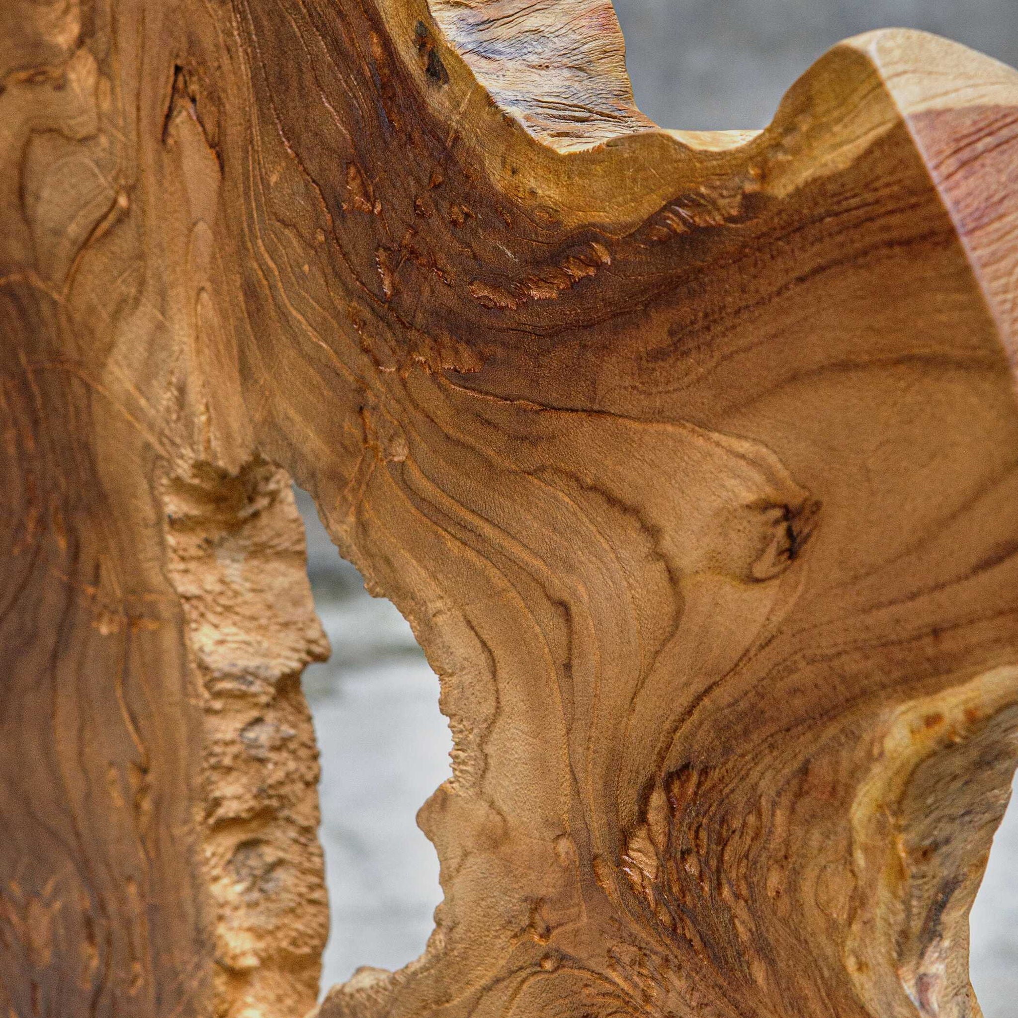 Bahati Wood - Sculpture - Natural