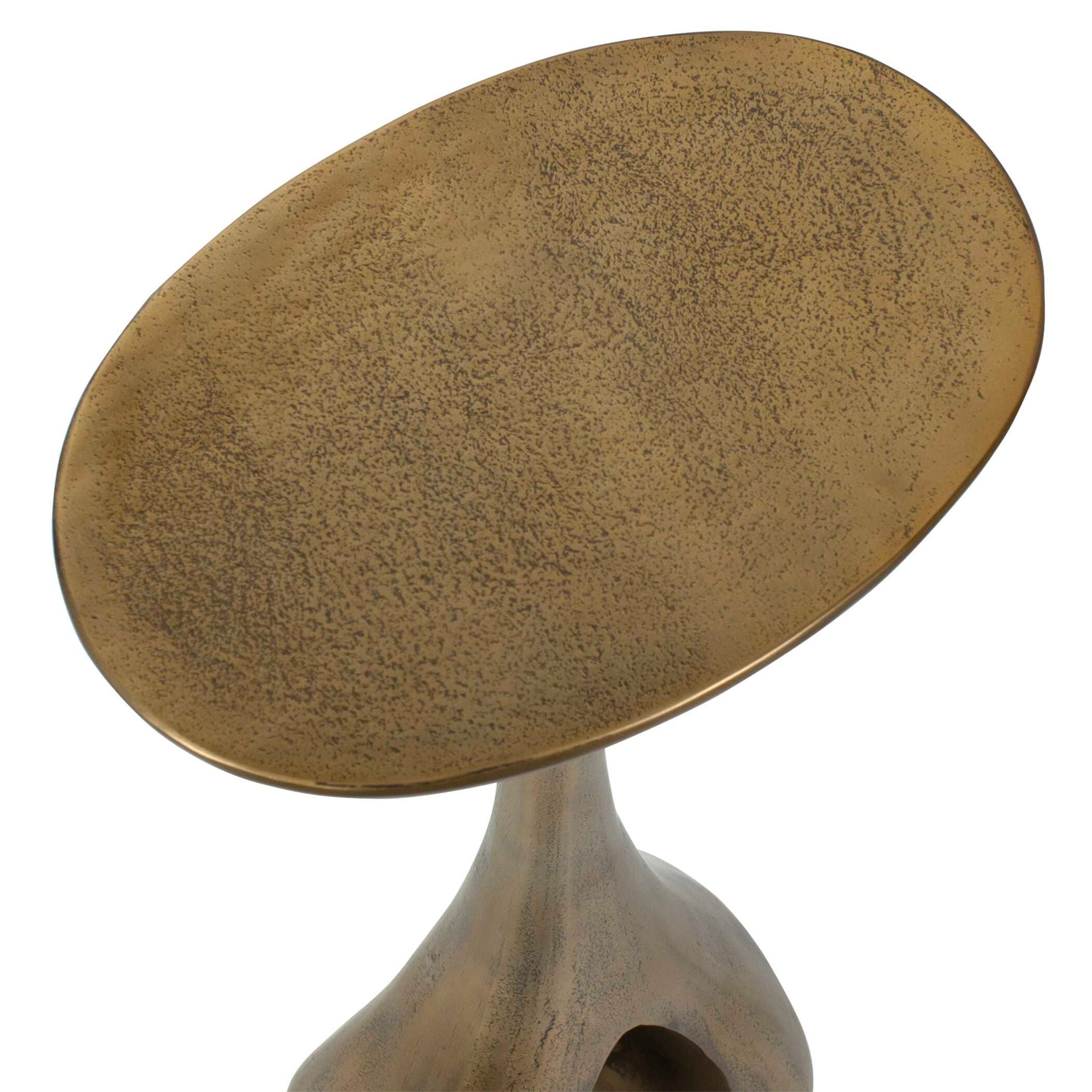 Tolstoy - Indoor-Outdoor Accent Table - Brass
