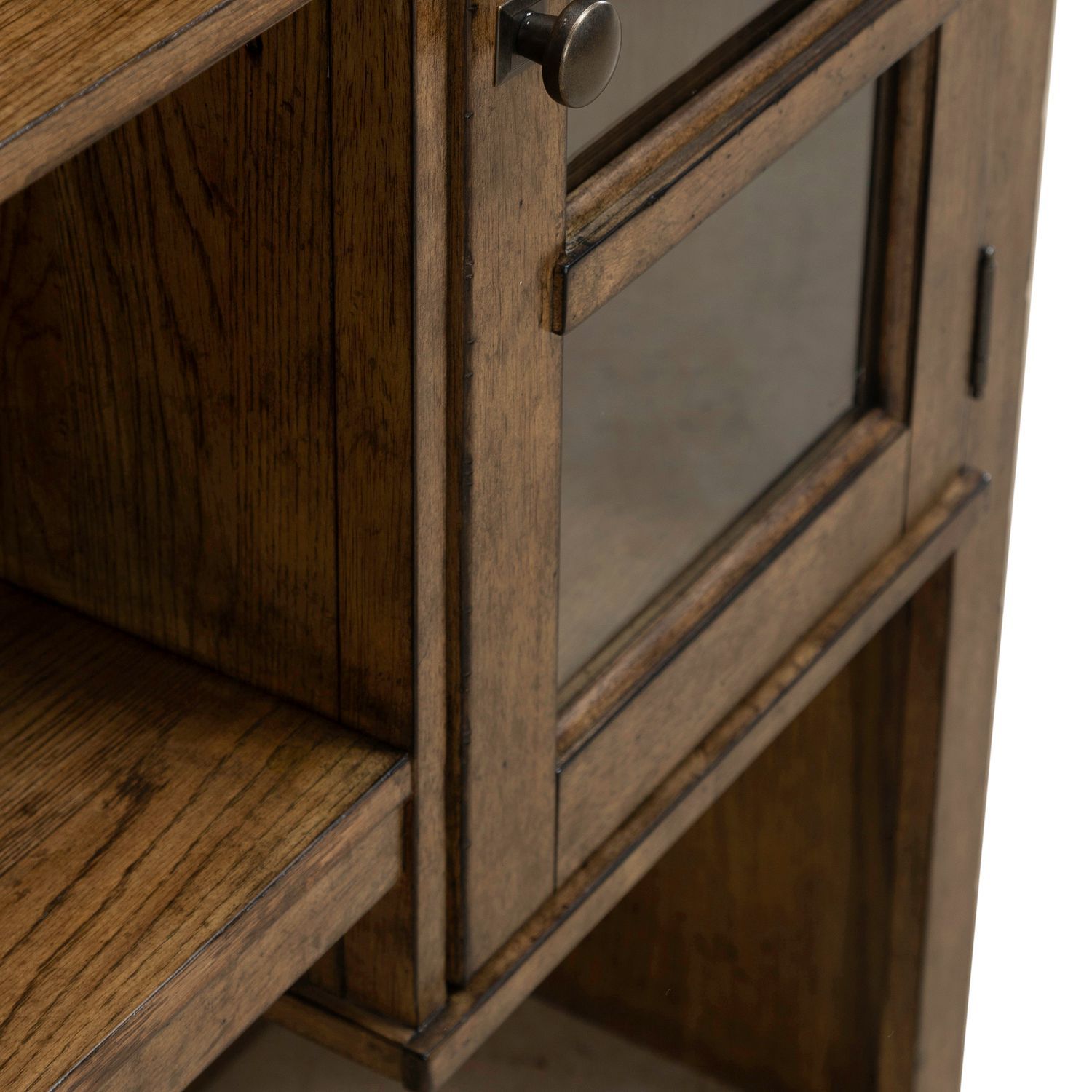 Carolina Park - Credenza Hutch - Amber Brown