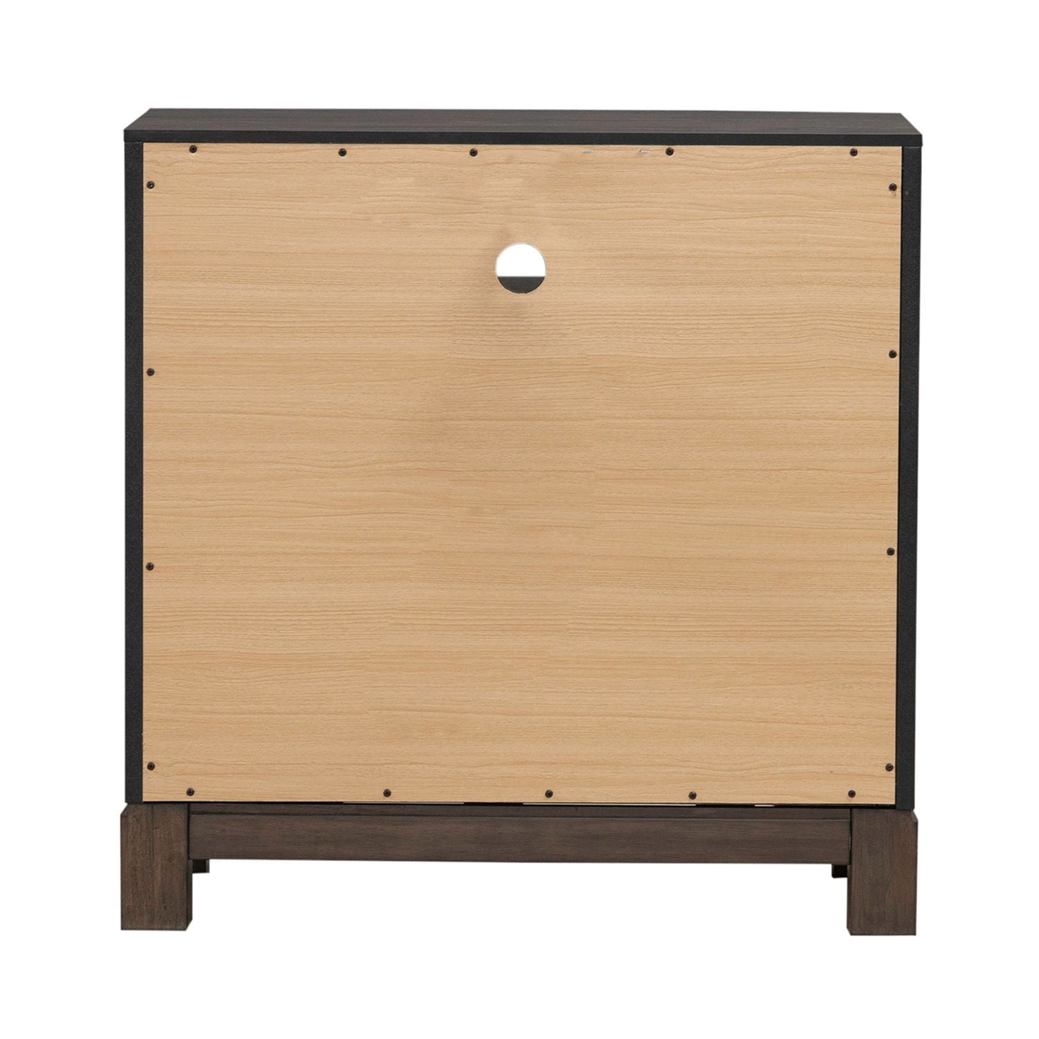 Modern Edge - Bedside Chest With Charging Station - Caffe