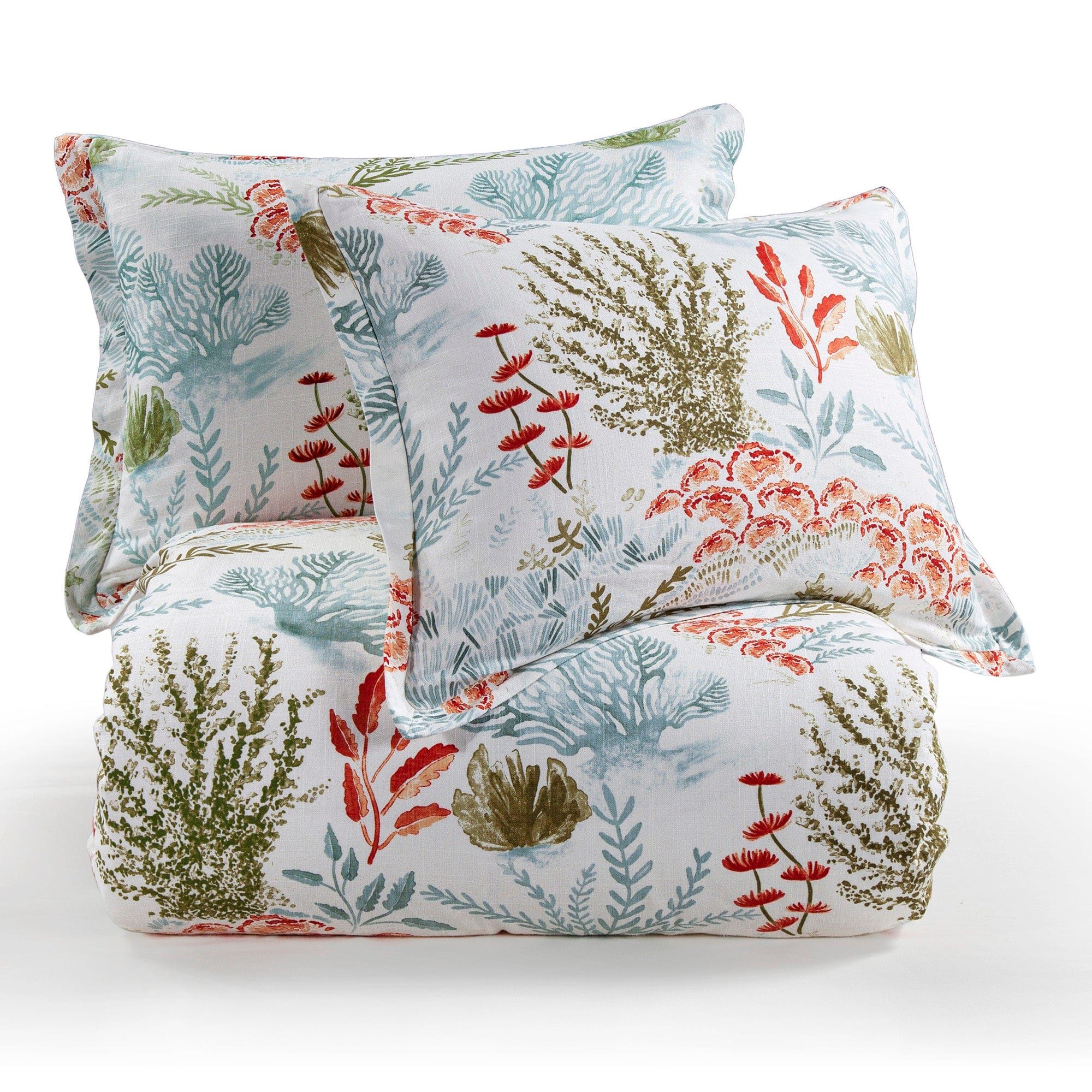 Oceania - Queen Comforter Set (Set of 3) - Coral