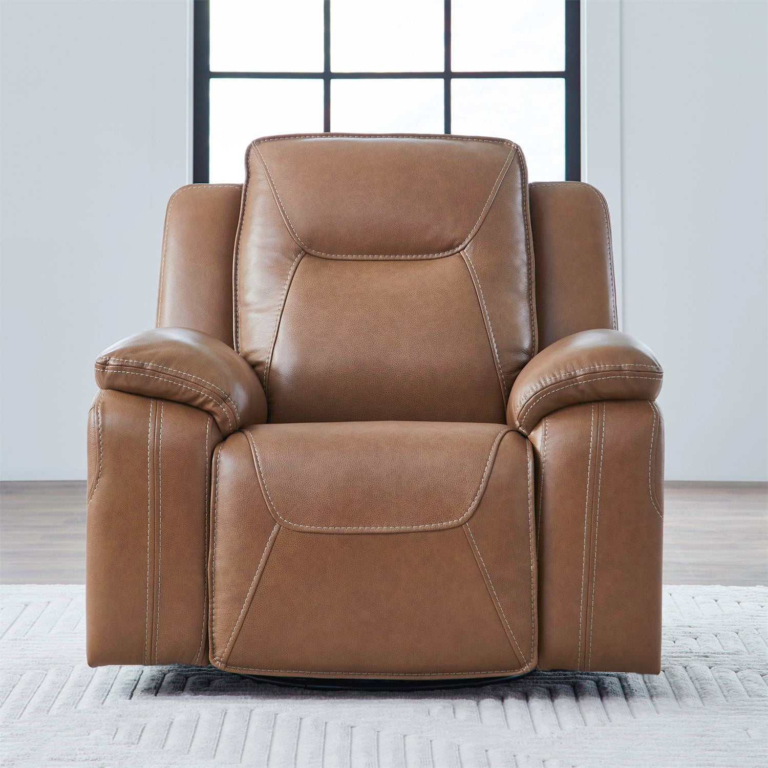 Callihan - Swivel Glider Recliner P3 - York Butternut