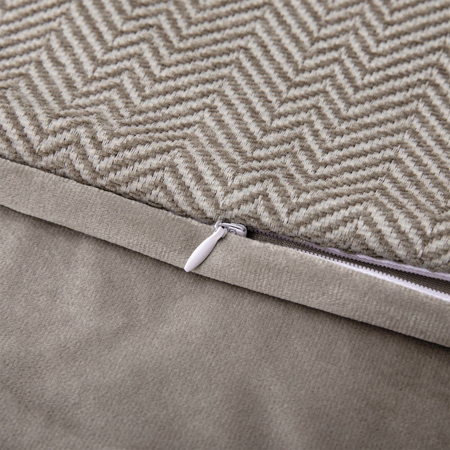 Fairfield - Twin Linen Coverlet Set (Set of 3) - Cream / Tan
