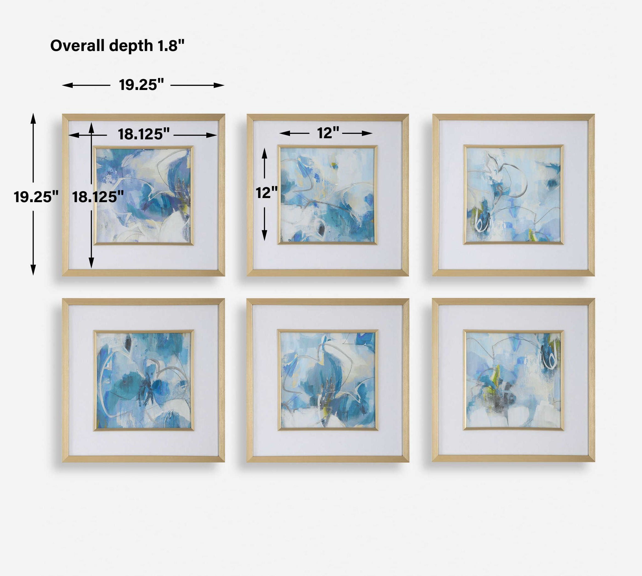 Fresh Start - Abstract Prints (Set of 6)