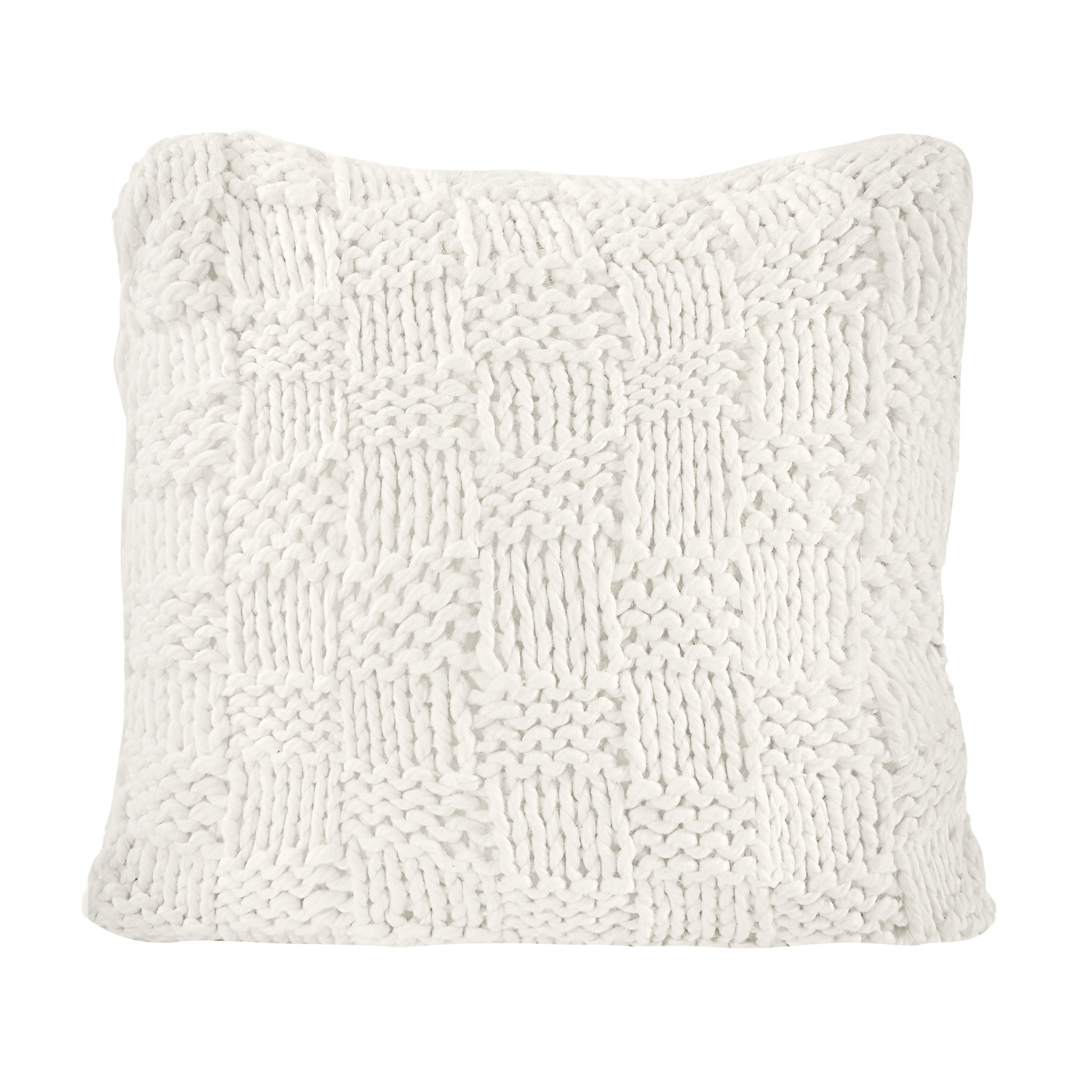 Chess Knit - Euro Pillow - Natural