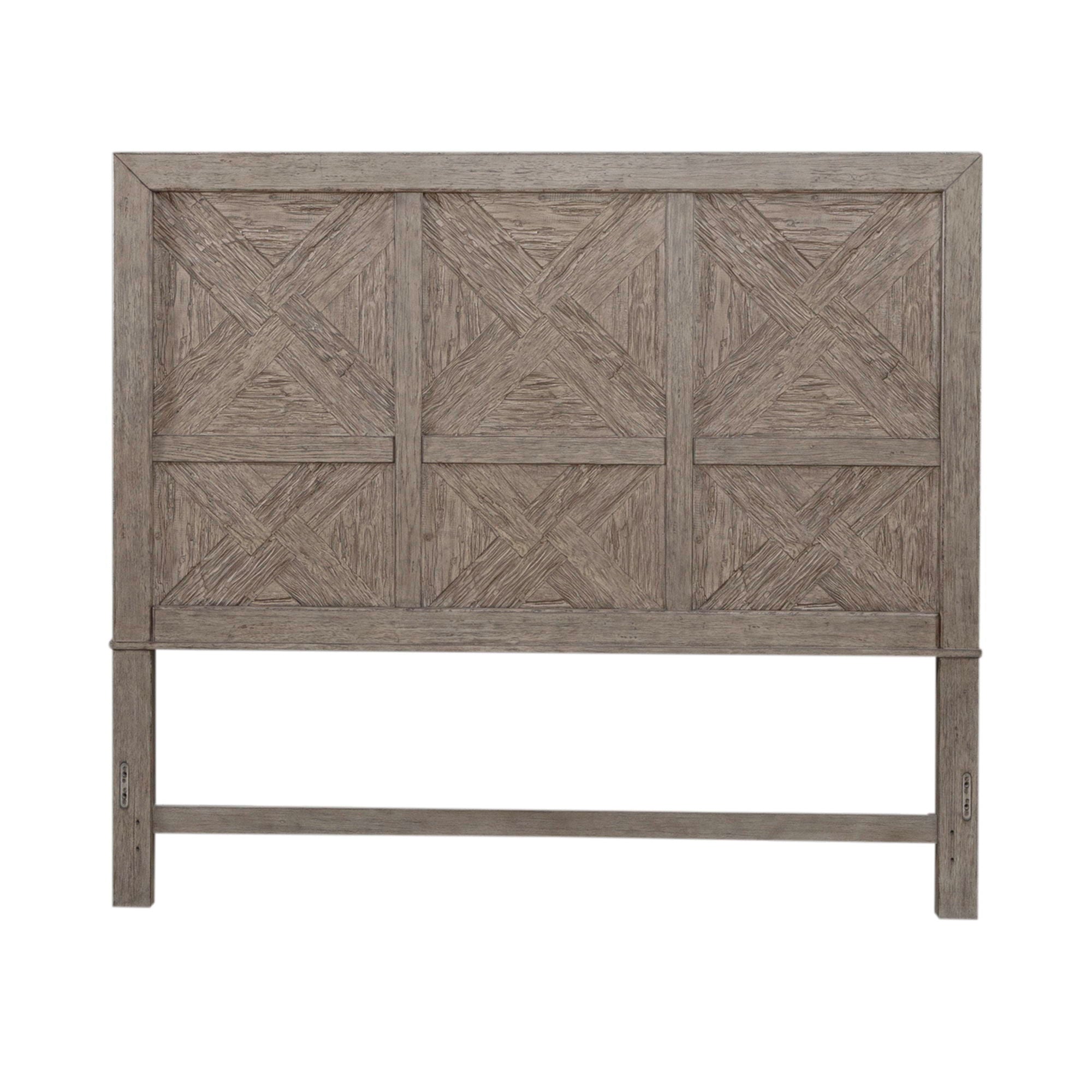 Skyview Lodge - King Panel Headboard - Cobblestone