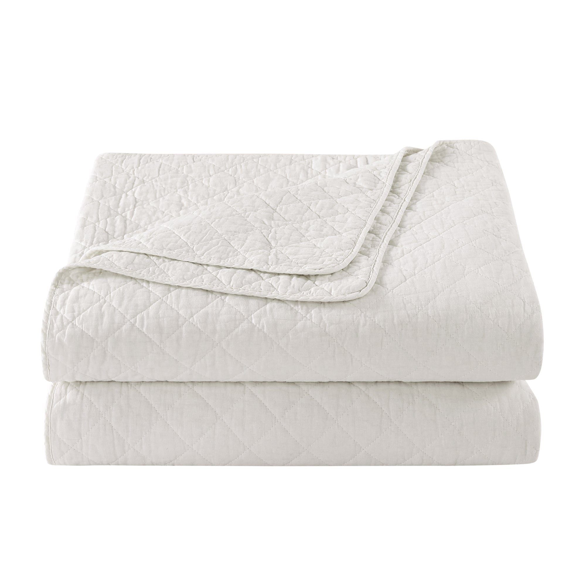 Cotton Comfort - King Quilt Set (Set of 3) - White