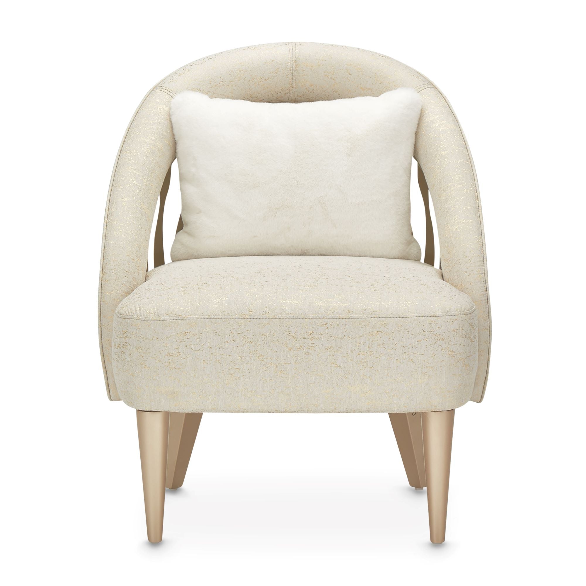 La Rachelle Flame Chair - Gold Rush/Champagne