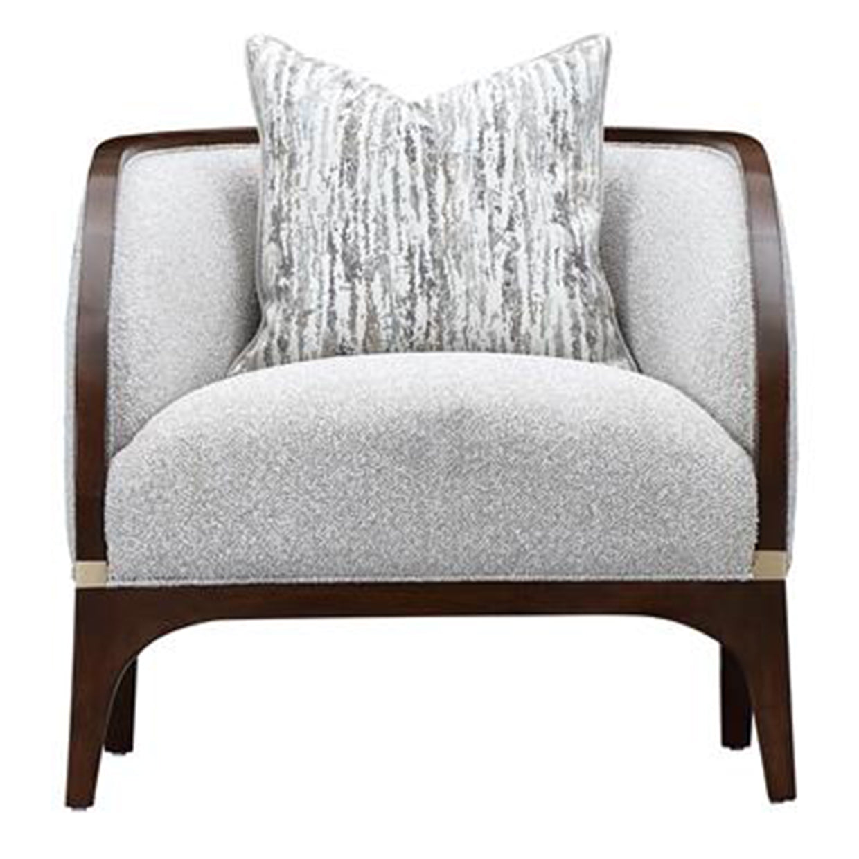 Houston Matching Chair - Pebble/Walnut