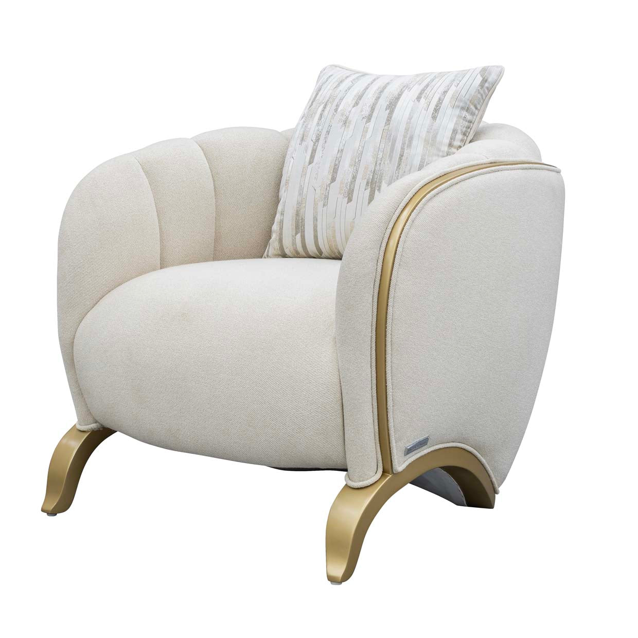 Scotts Square Matching Chair - Cornsilk/Light Champagne