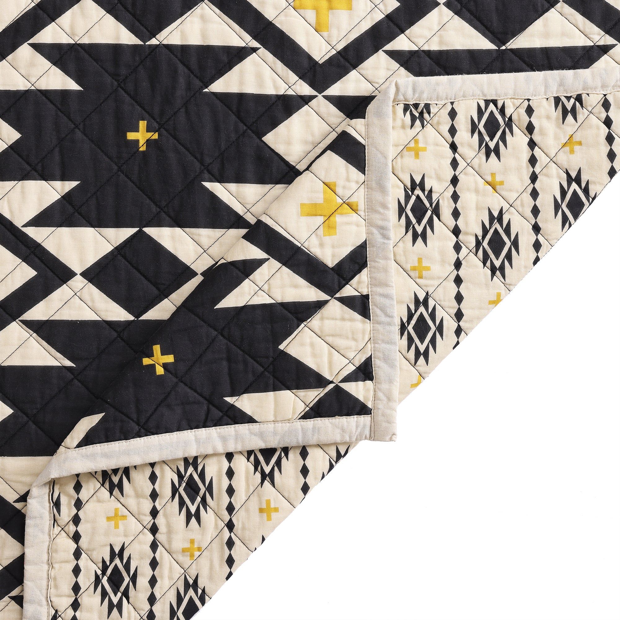 High Desert - Twin Reversible Quilt Set (Set of 2) - Black