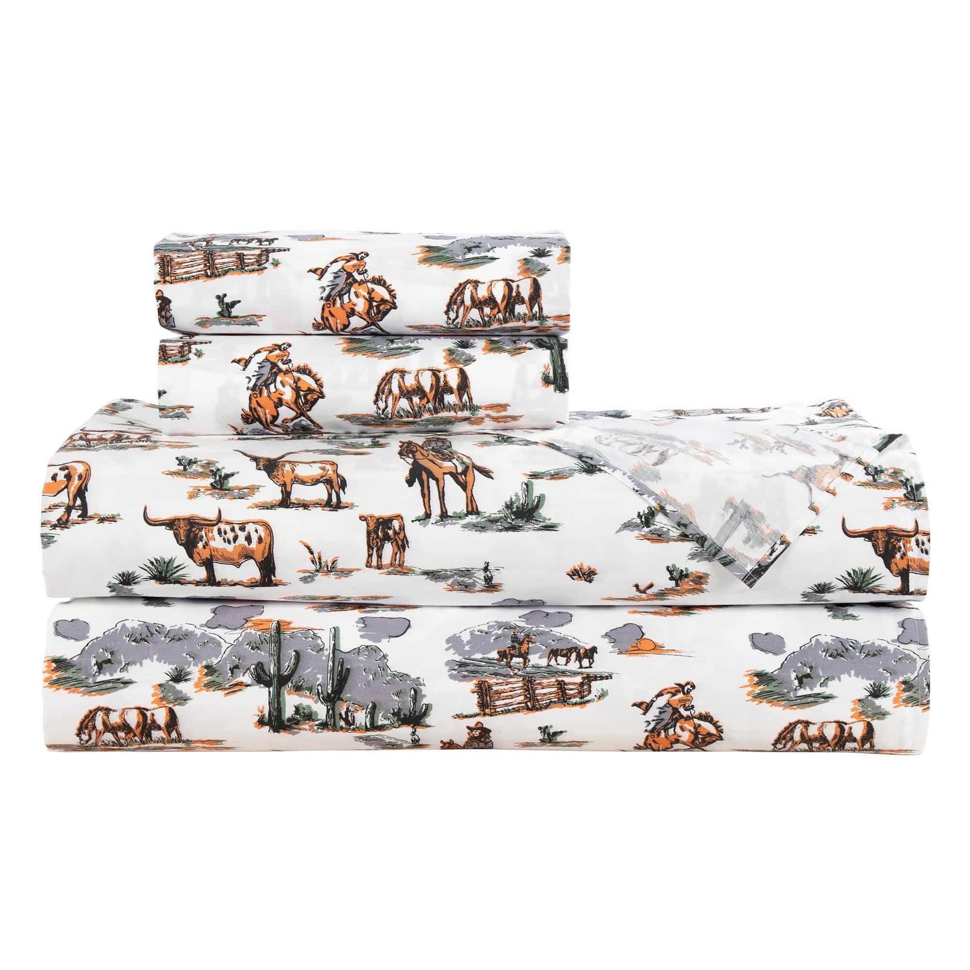 Ranch Life - King 200TC Cotton Sheet Set (Set of 4) - Duffle Bag