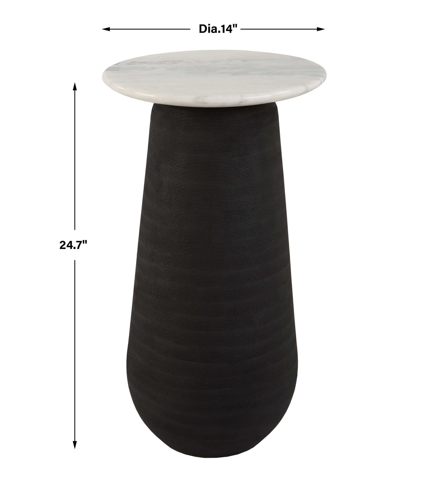 Total Eclipse - Marble Accent Table
