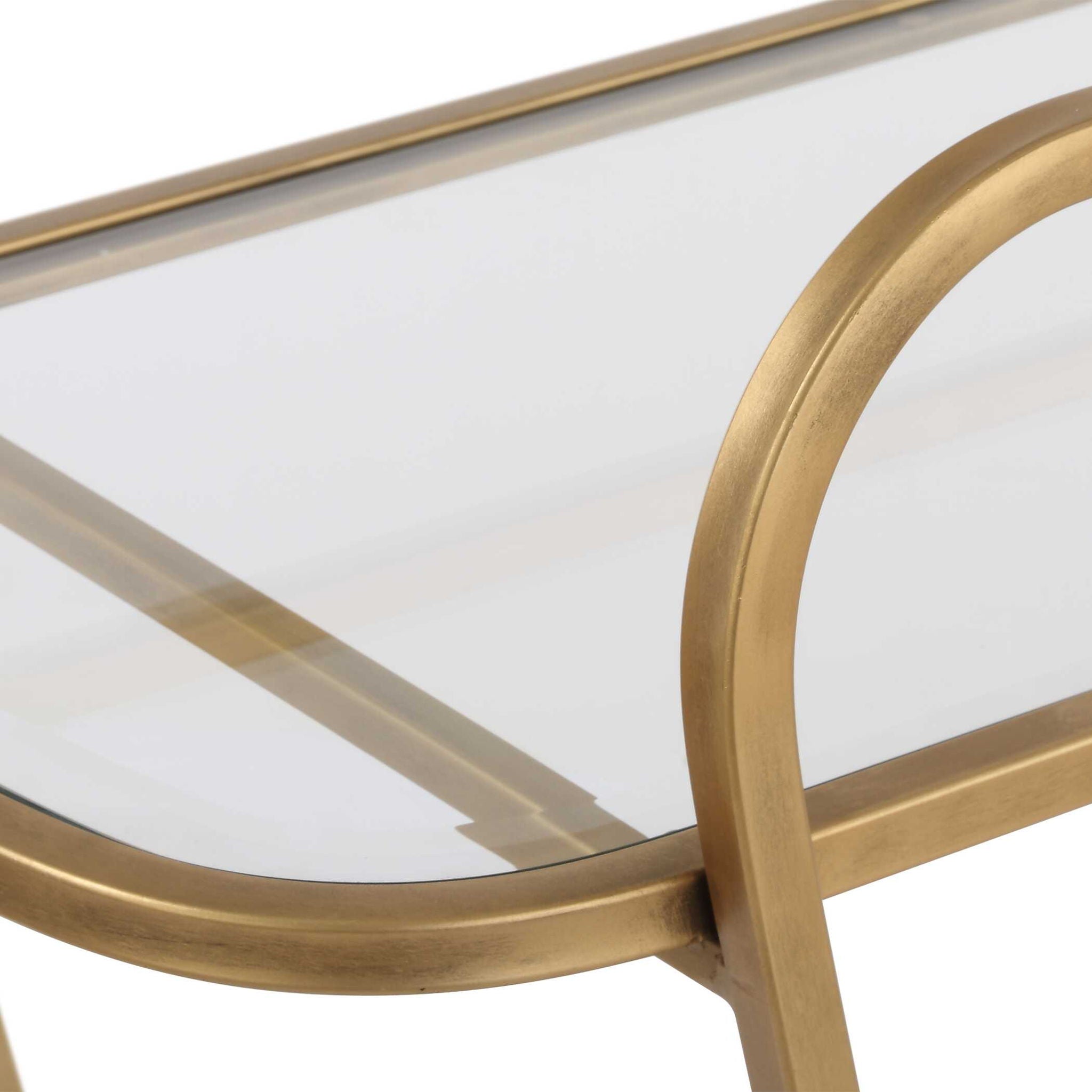 Swain - Brass Serving Cart