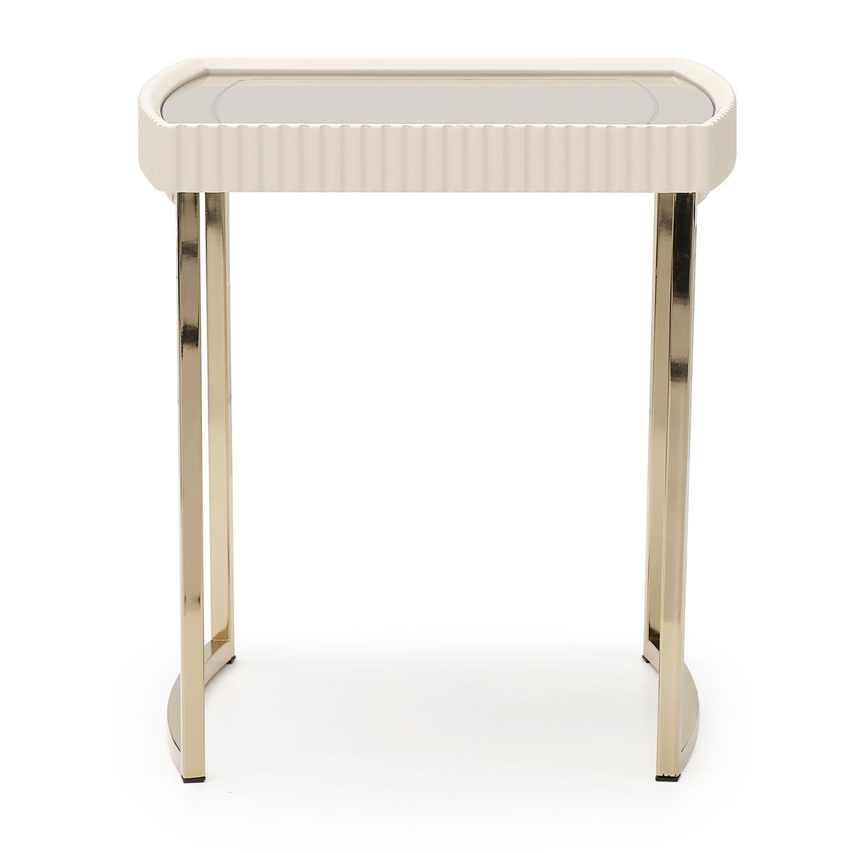 Lisbon - Side Table - Silken Matte Cream