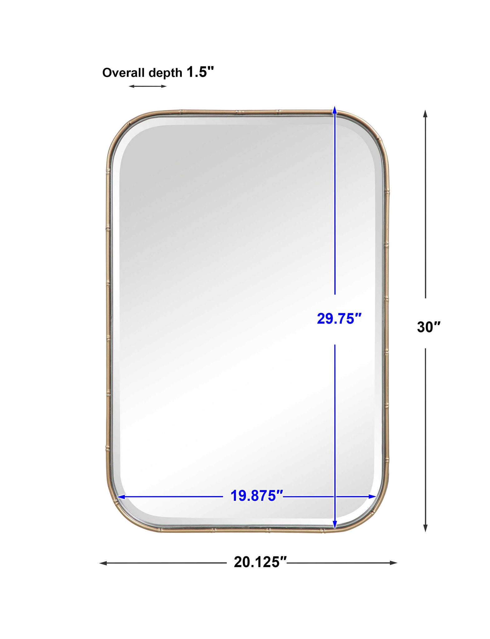 Malay - Vanity Mirror - Gold