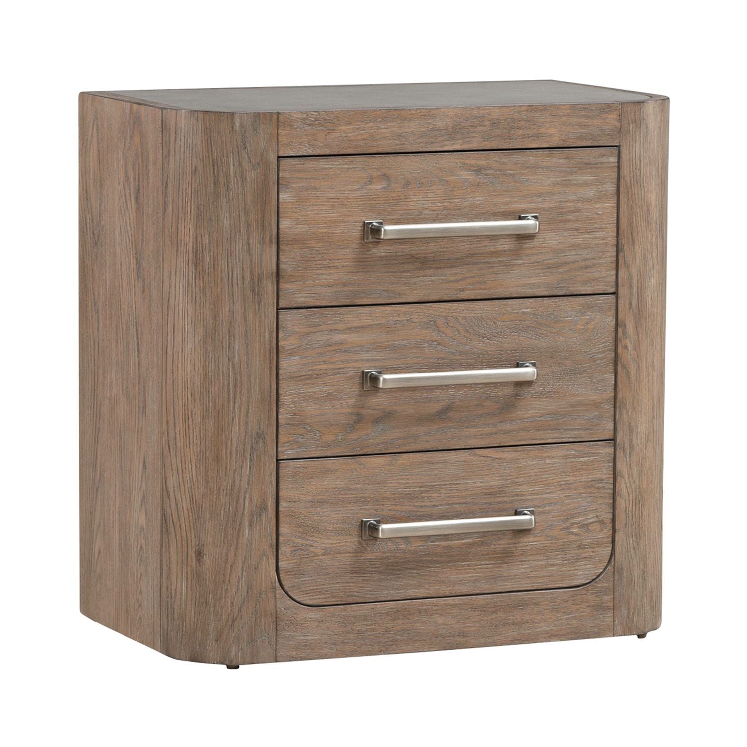 South Bend - Nightstand With Charging Station - Burnished Clay