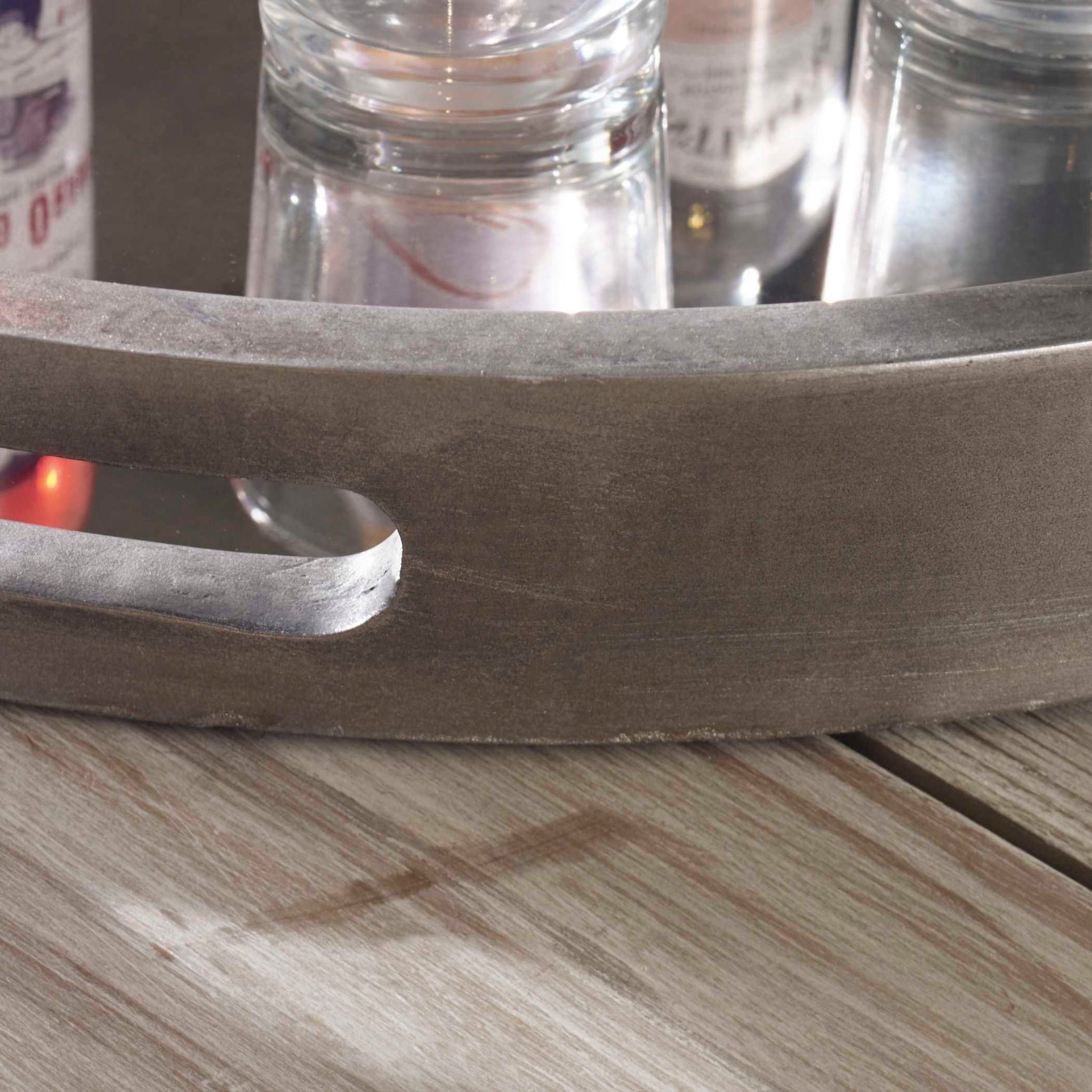 Bechet - Round Tray - Silver