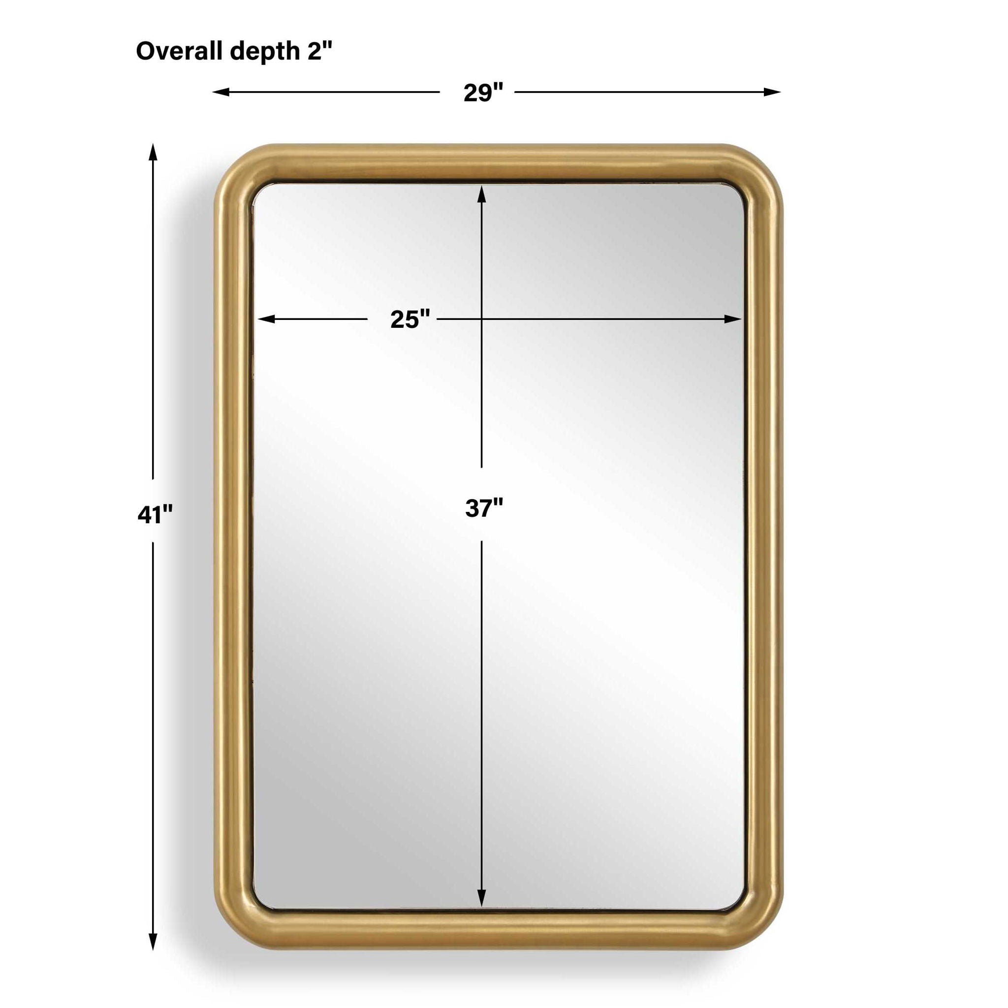 Atkinson - Modern Mirror - Brass