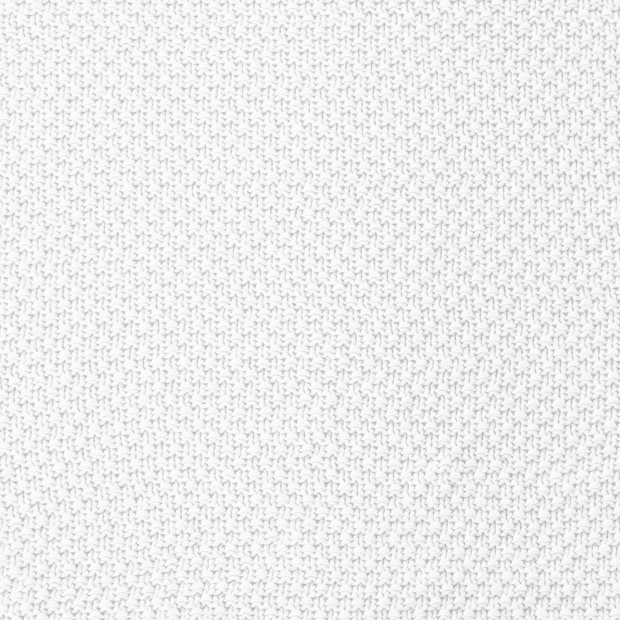 Cotton Knit - Full/Queen Blanket - Vintage White