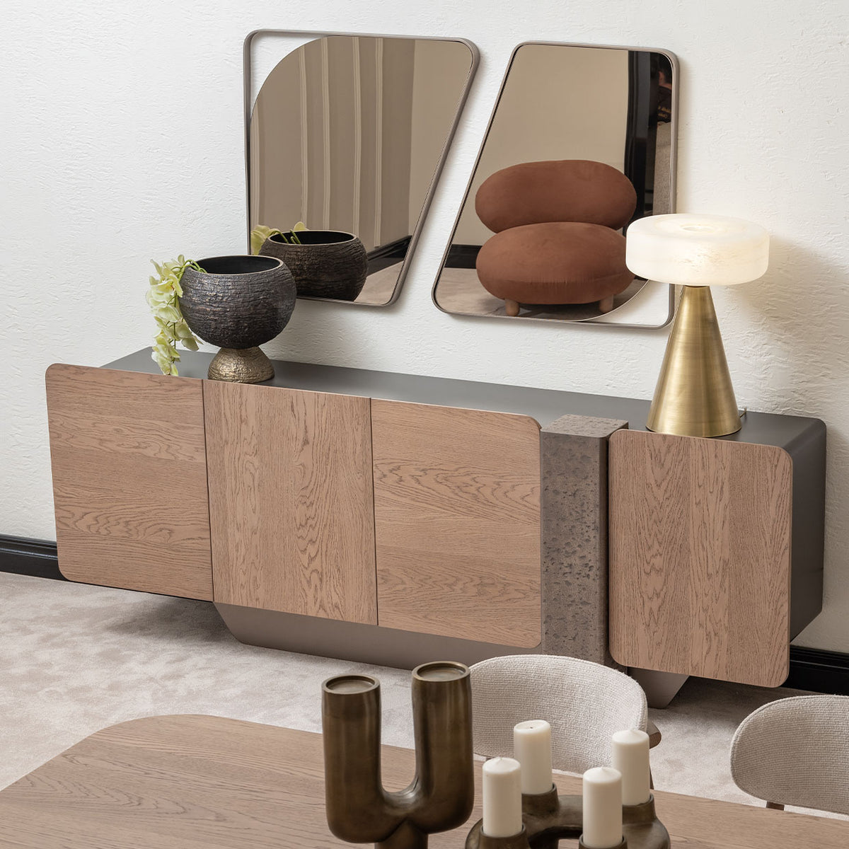 Michael Amini Bristol Point Console Table β lifestyle view