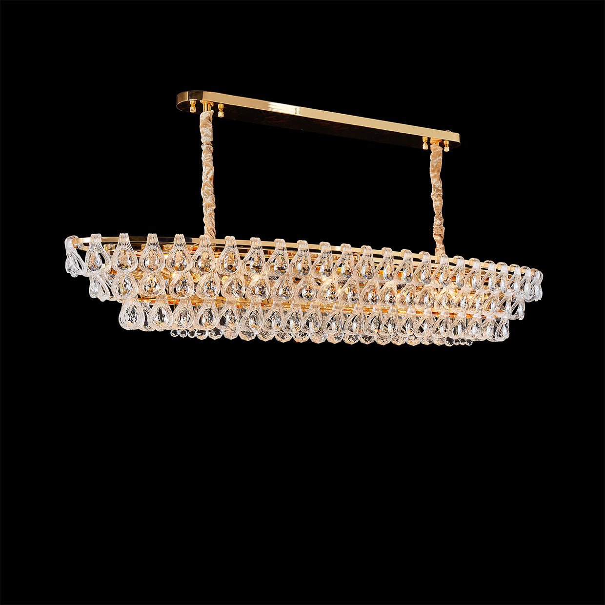 Gala 14-Light Rectangular LED Chandelier