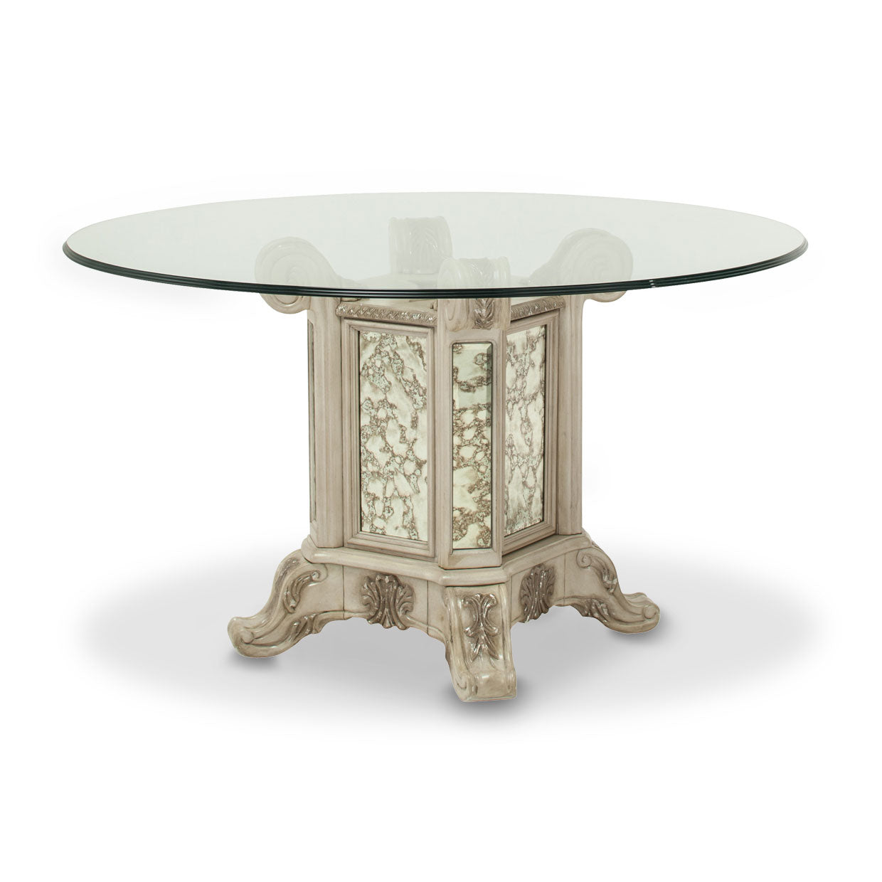 Platine de Royale Round Dining Table - Champagne