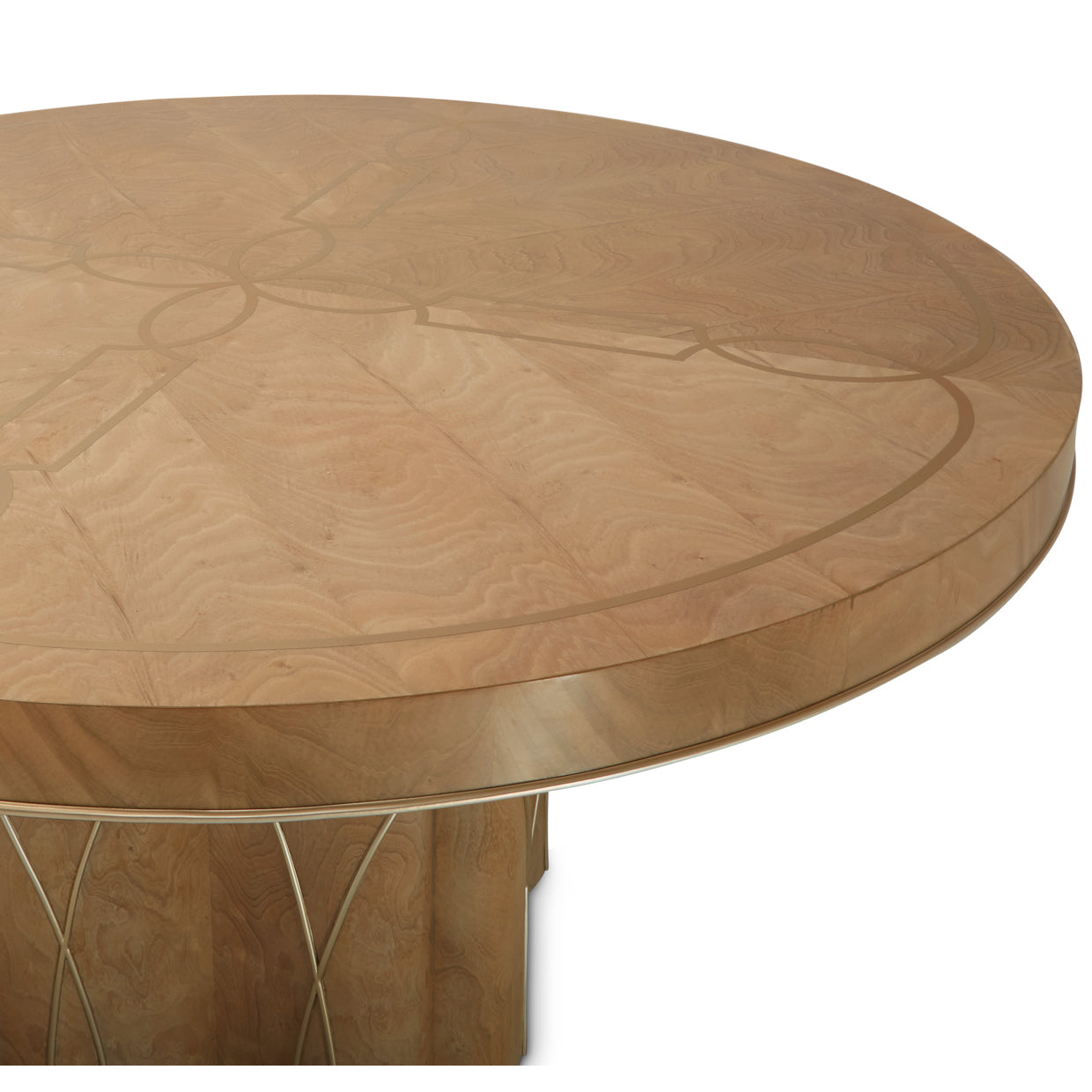 Villa Cherie Round Dining Table - Caramel