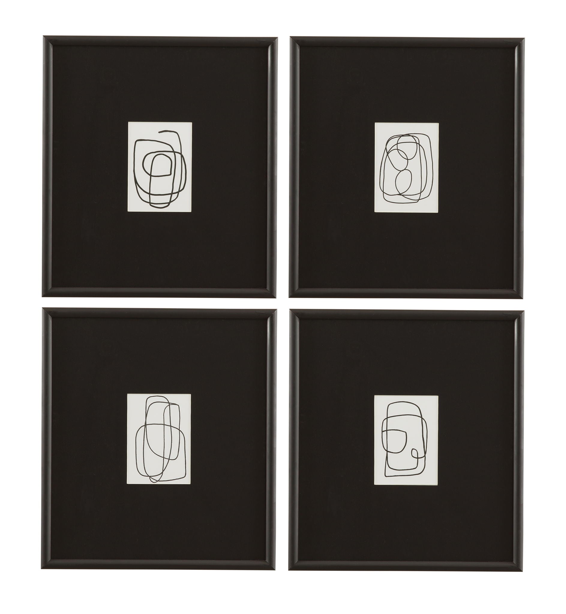 Form Study X Framed Print - Black