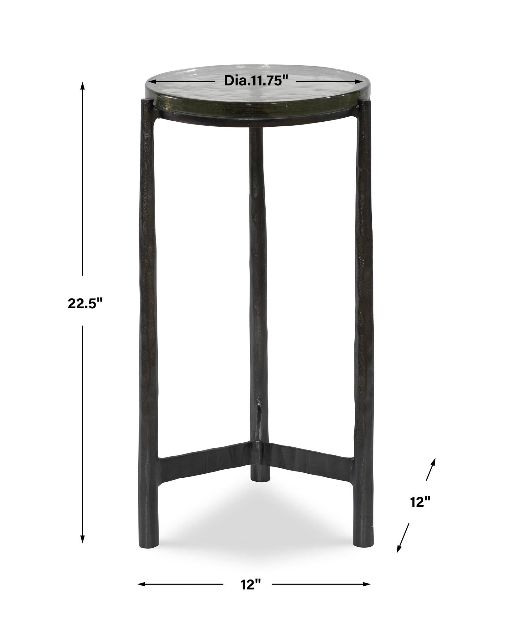 Eternity - Brass Accent Table