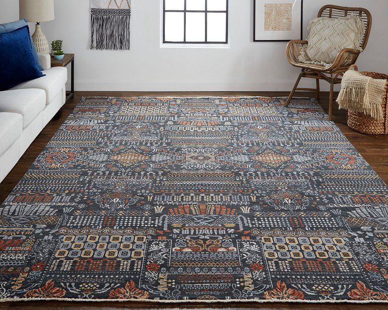 HARMON Collection - 6898F Charcoal/Multi