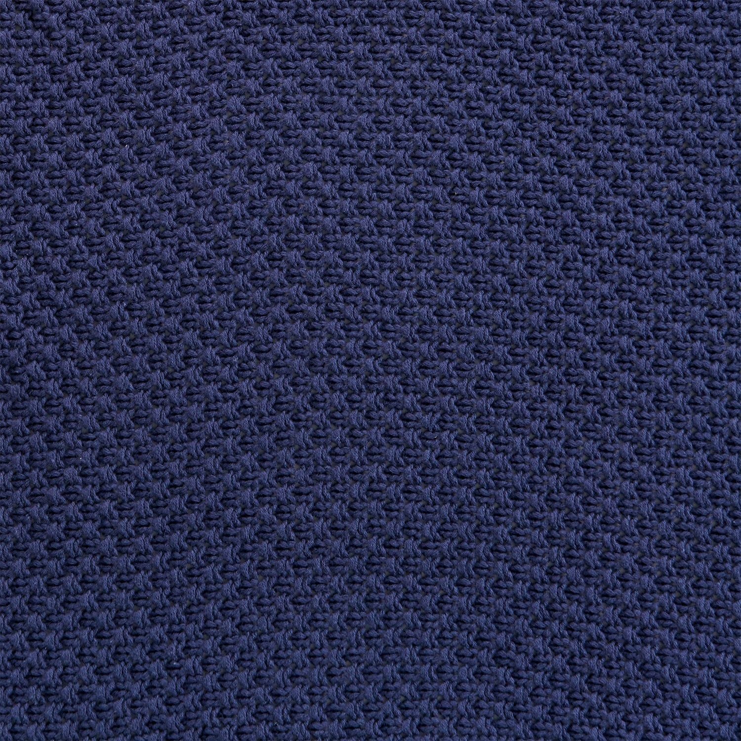 Cotton Knit - Full/Queen Blanket - Navy